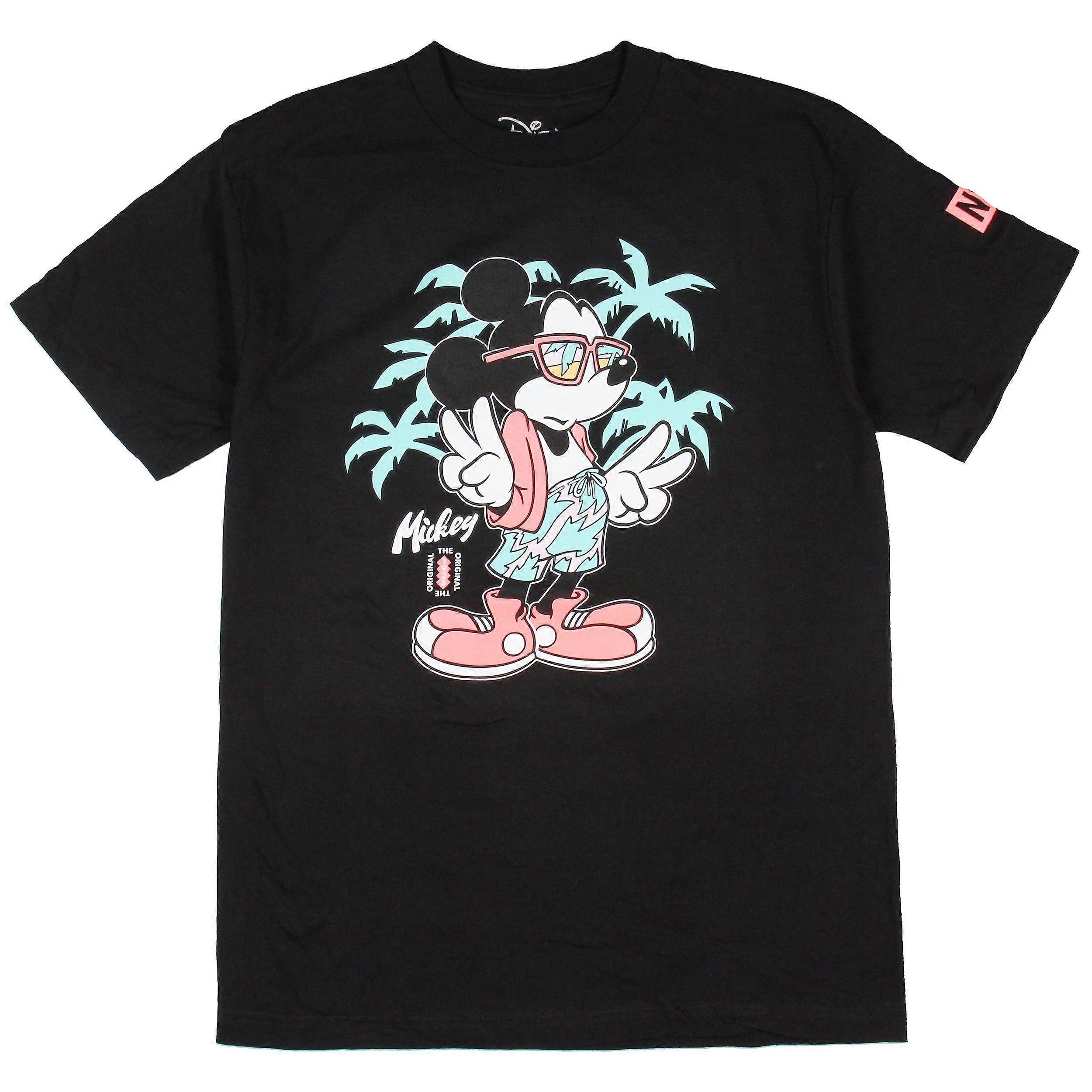 Neff Disney Men's Mickey Mouse The Original Tropical Beach Graphic Print Adult T-Shirt-Txa140ii835