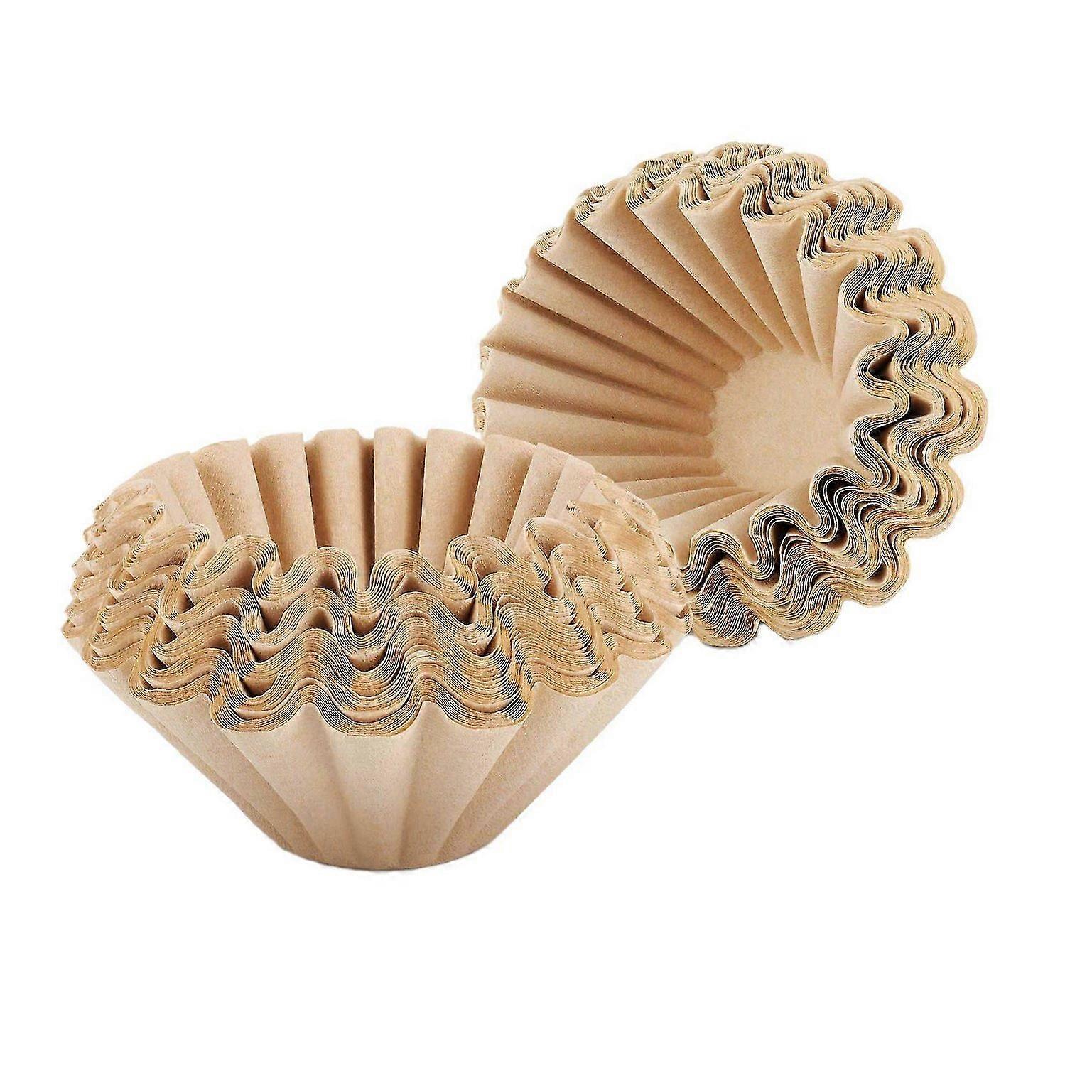 100 Pcs 1-4 Cup Basket Coffee Filters Basket Filters Disposable Paper Coffee Filters for Home Offic