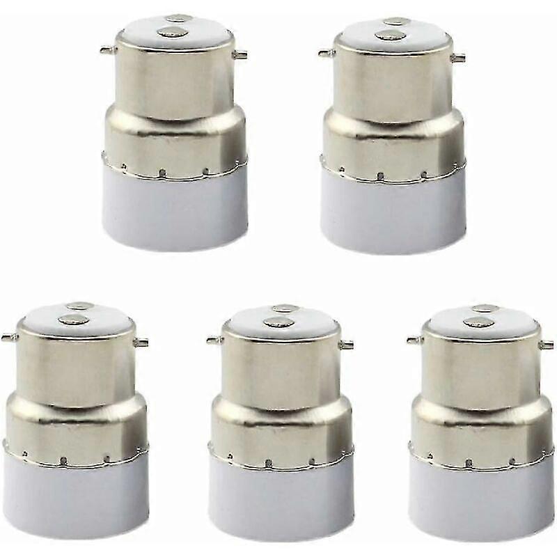 5 Pack B22 to E14 Bulb Socket Converter B22 Socket Socket Switch to Standard E14 Adapter Lamp Holder