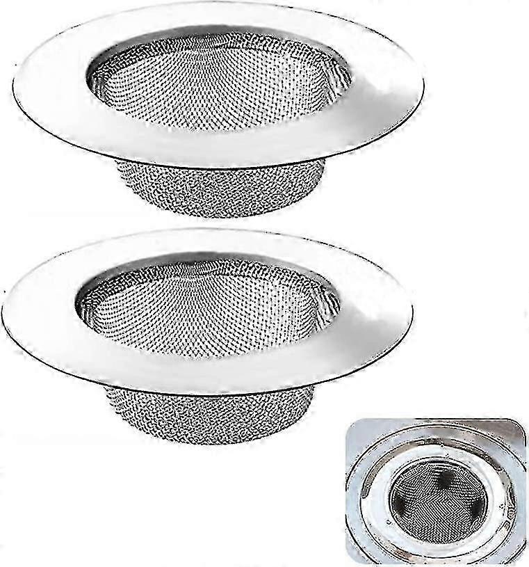 Stainless Steel Drain Filter Pack for Shower, Sink, and Kitchen Use - Effective Strainer for Efficient Water Flow and Debris Capture