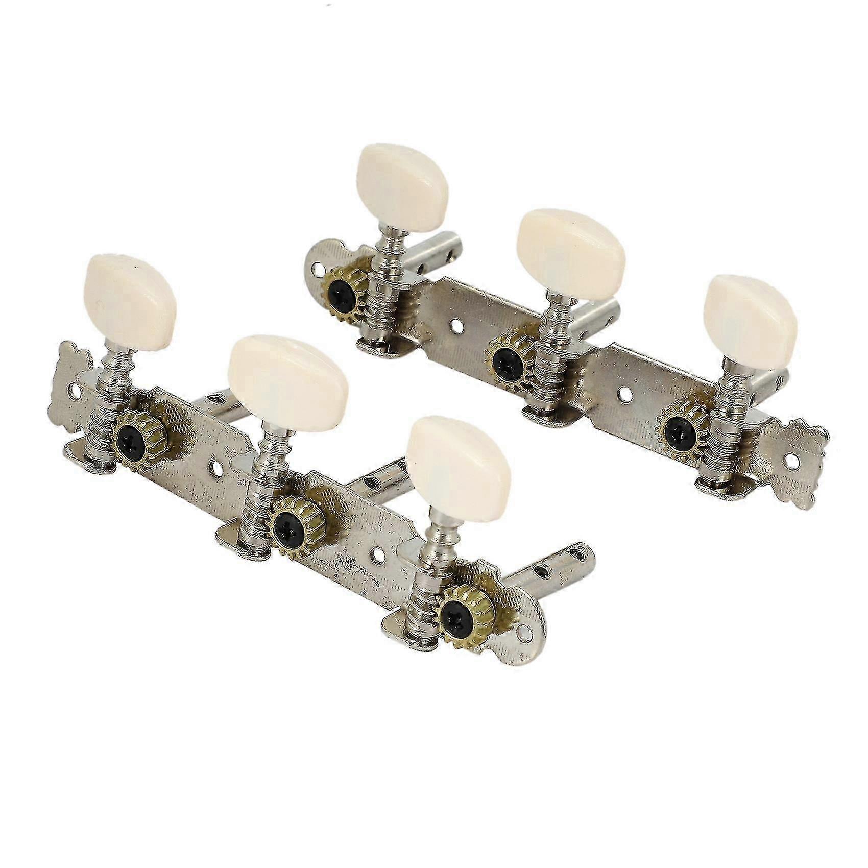 2 Pieces Acoustic Classic Guitar Tuning Pegs and Machine Head Tuners Set for String Instrument