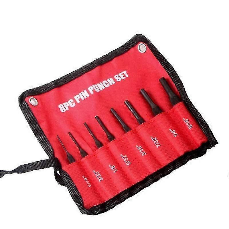 8Pcs Professional Roll Pin Punch Set Case Pin Punch Tool Pin Grip Roll Pin Punch for Jewelry and Wa