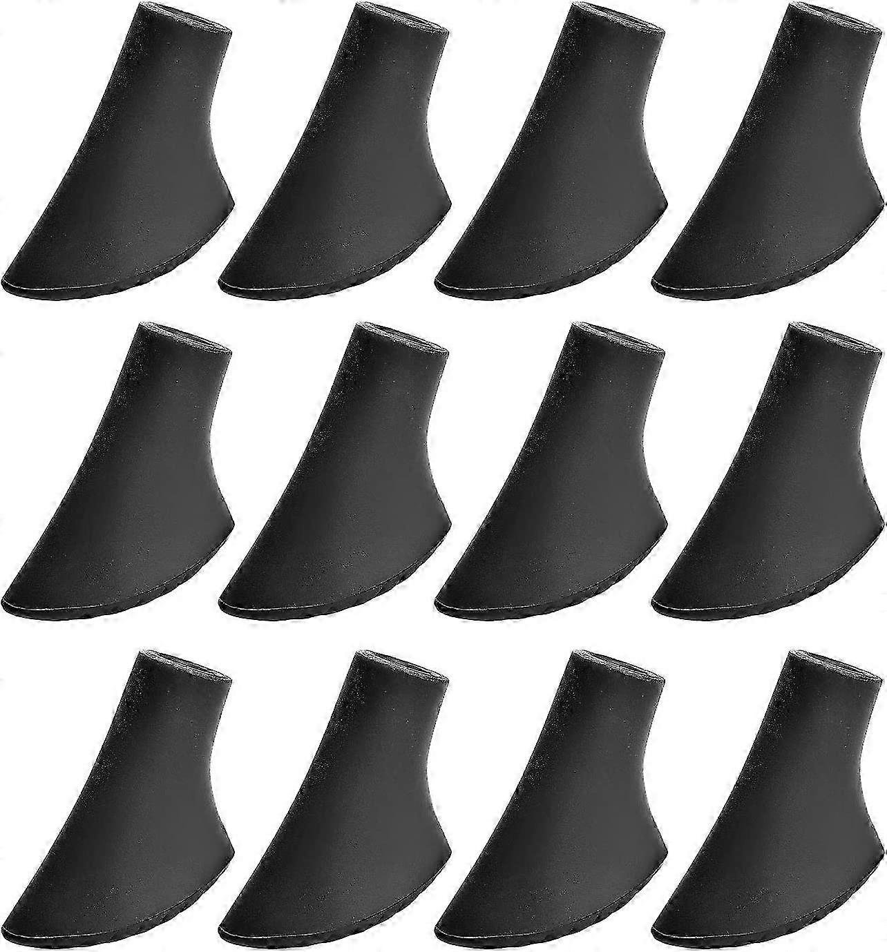 Nordic Walking Pole Tips 12Pcs 6Pair Replacement Rubber Tips 10mm 0.4" 2024 Ping