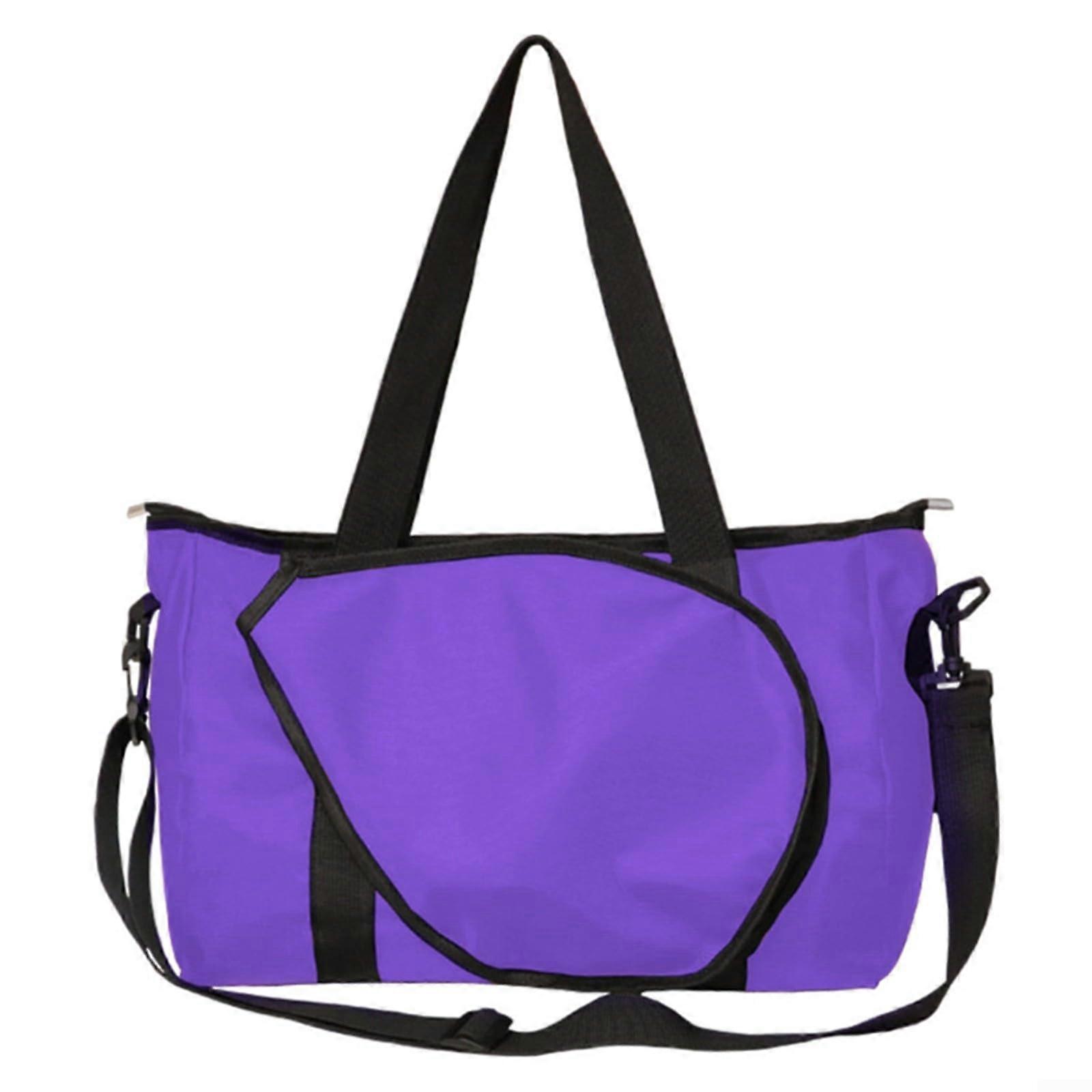 Tennis Bag For Ladies Large Capacity Purple Size S With Adjustable Strap And Easy Access Design For Tennis And Pickleball