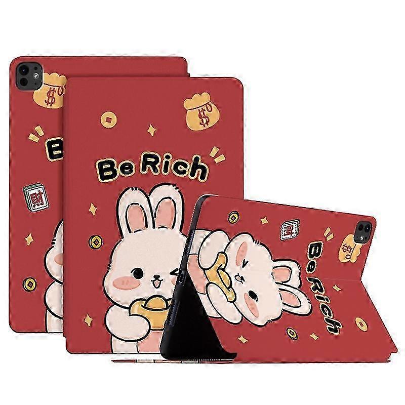 Case for 11-inch Tablet with Joyous Pattern PU Leather Cover Auto Wake/Sleep