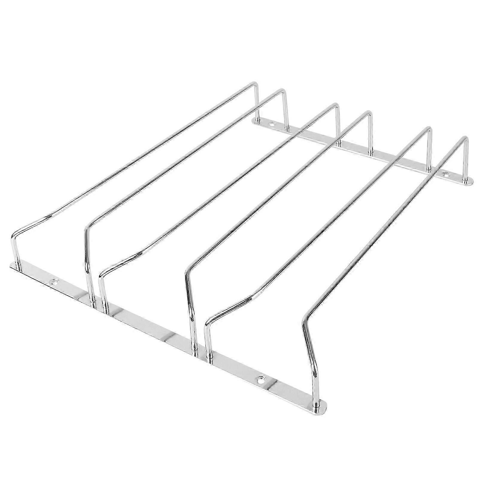 Creative Hanging Wine Glass Rack - Upside Down Cup Holder, 35X32CM, Silver