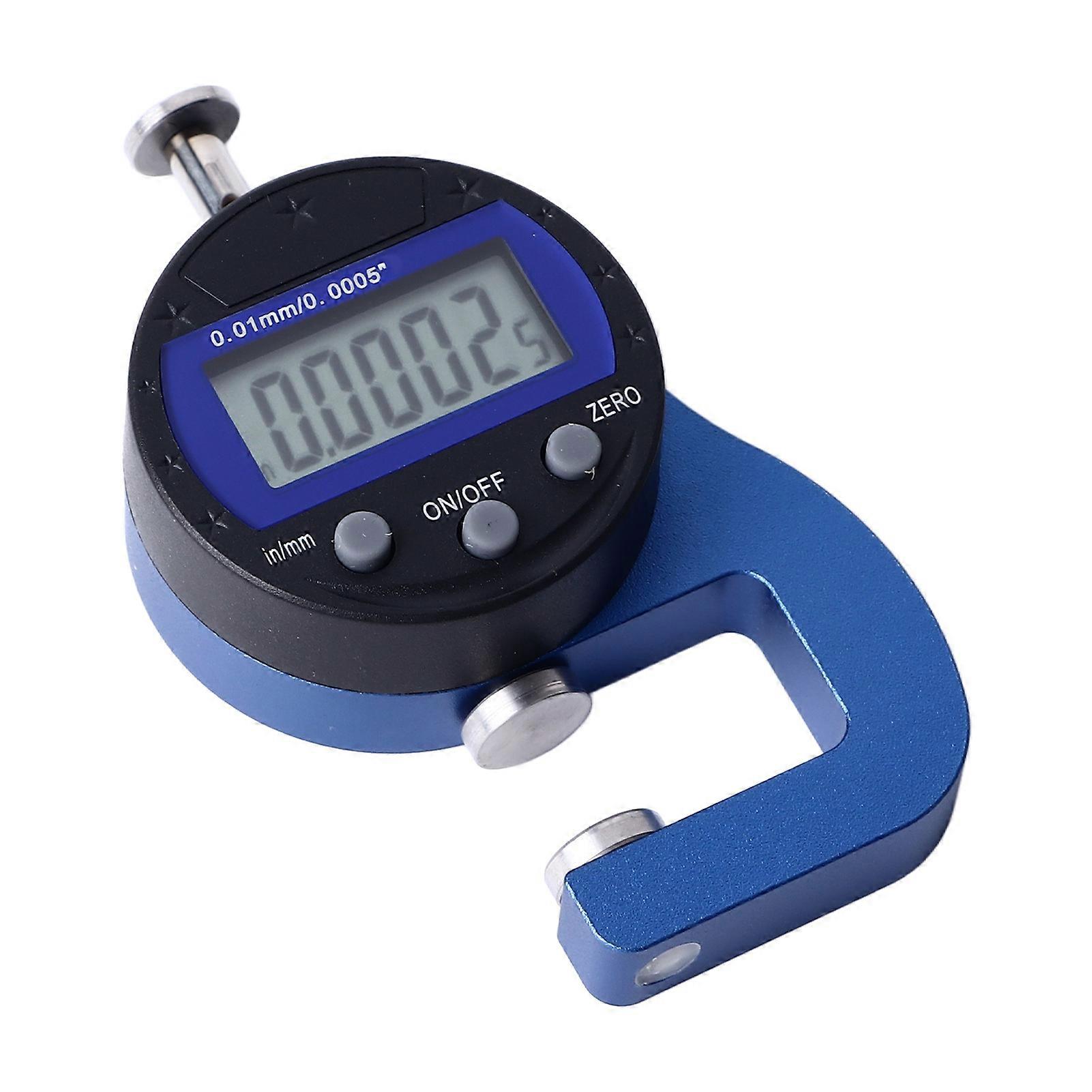 Digital Thickness Gauge Electronic Micrometer Thickness Meter 0.01mm 0.0005in Resolution Measuring Tool 0‑10mm