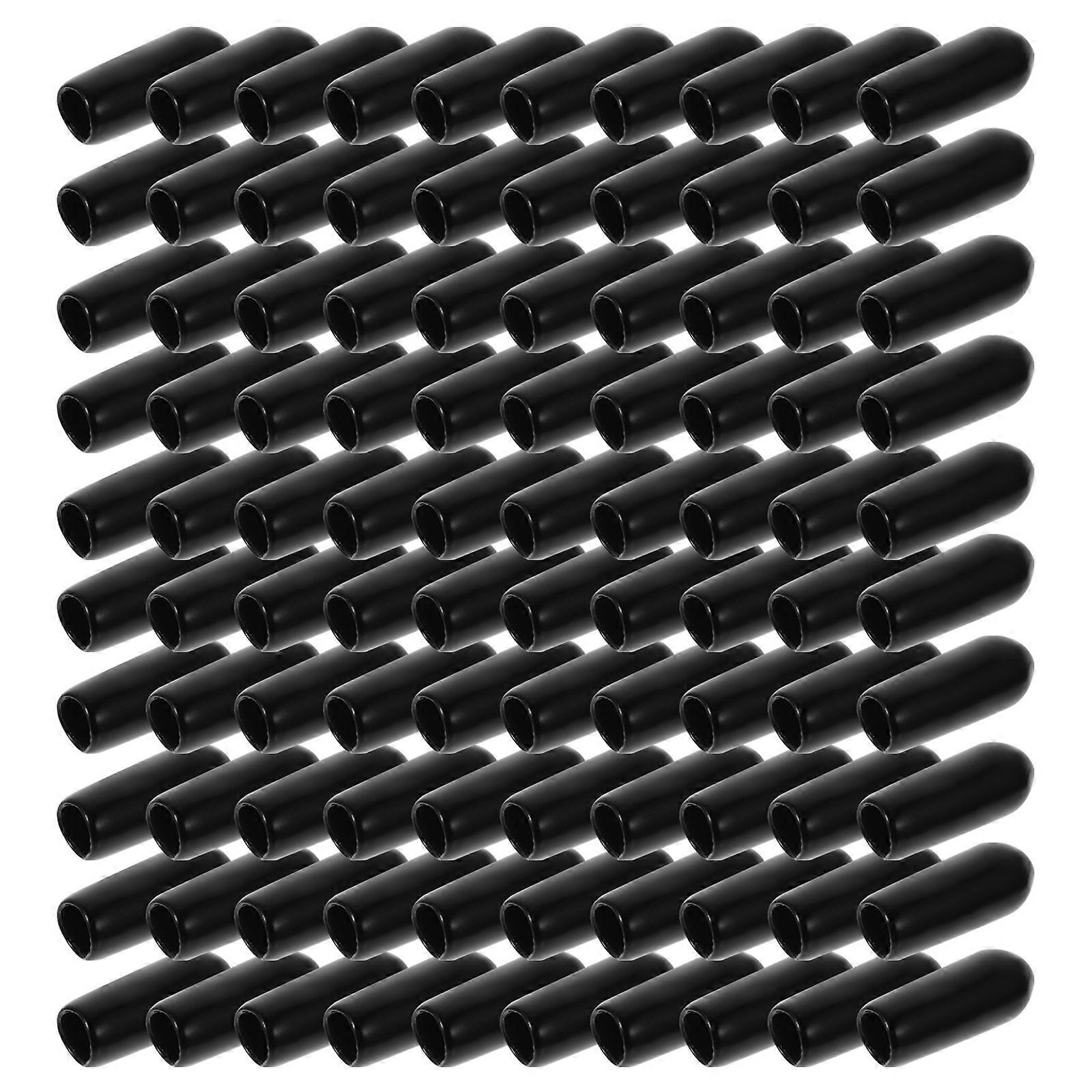 100pcs DIY Hair Hoops Rubber End Caps – Lightweight & Durable Headband Caps for Hair Bands, Accessories & Crafting Projects Replacement Parts