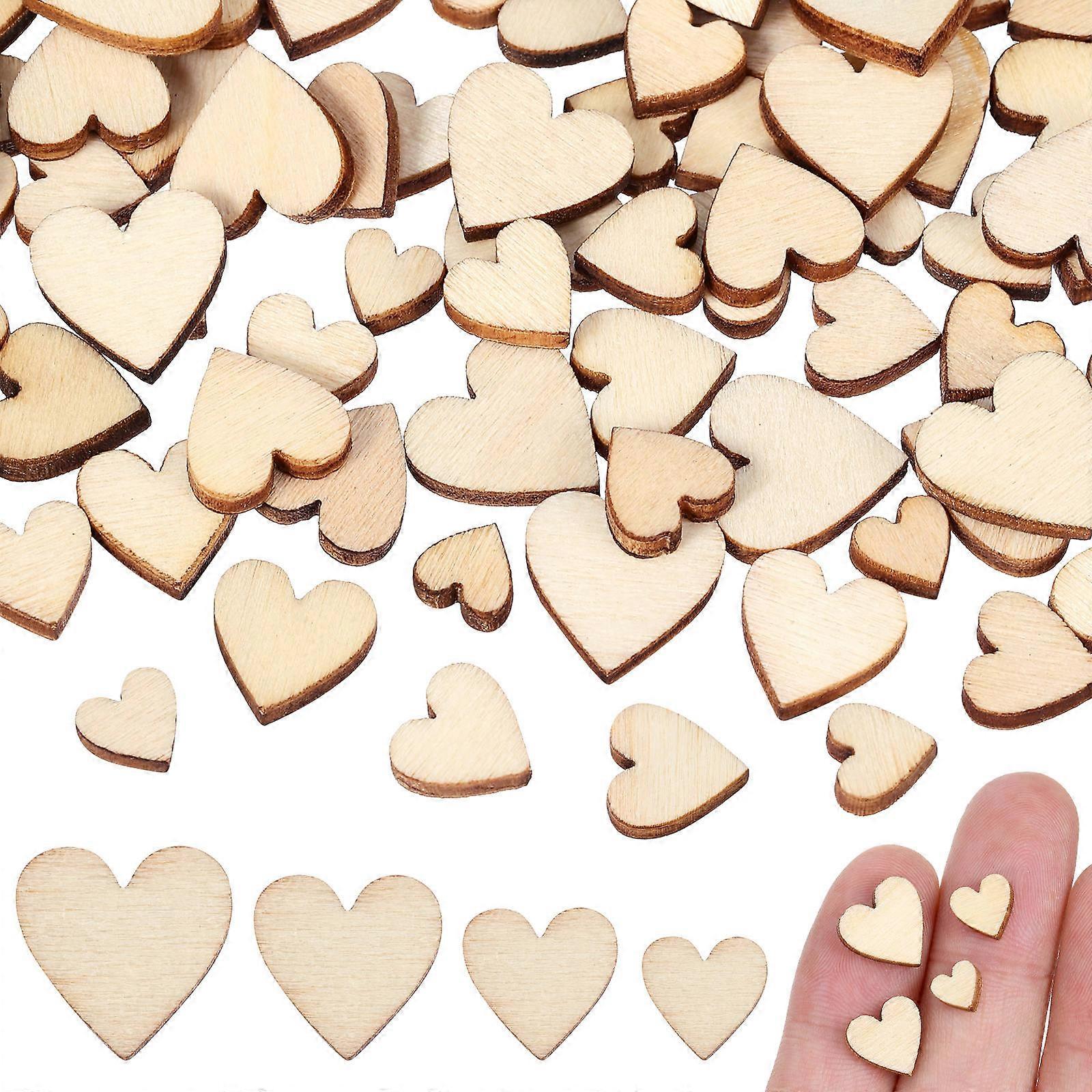 Blank Wooden Hearts, Elements for Artistic and DIY Activities