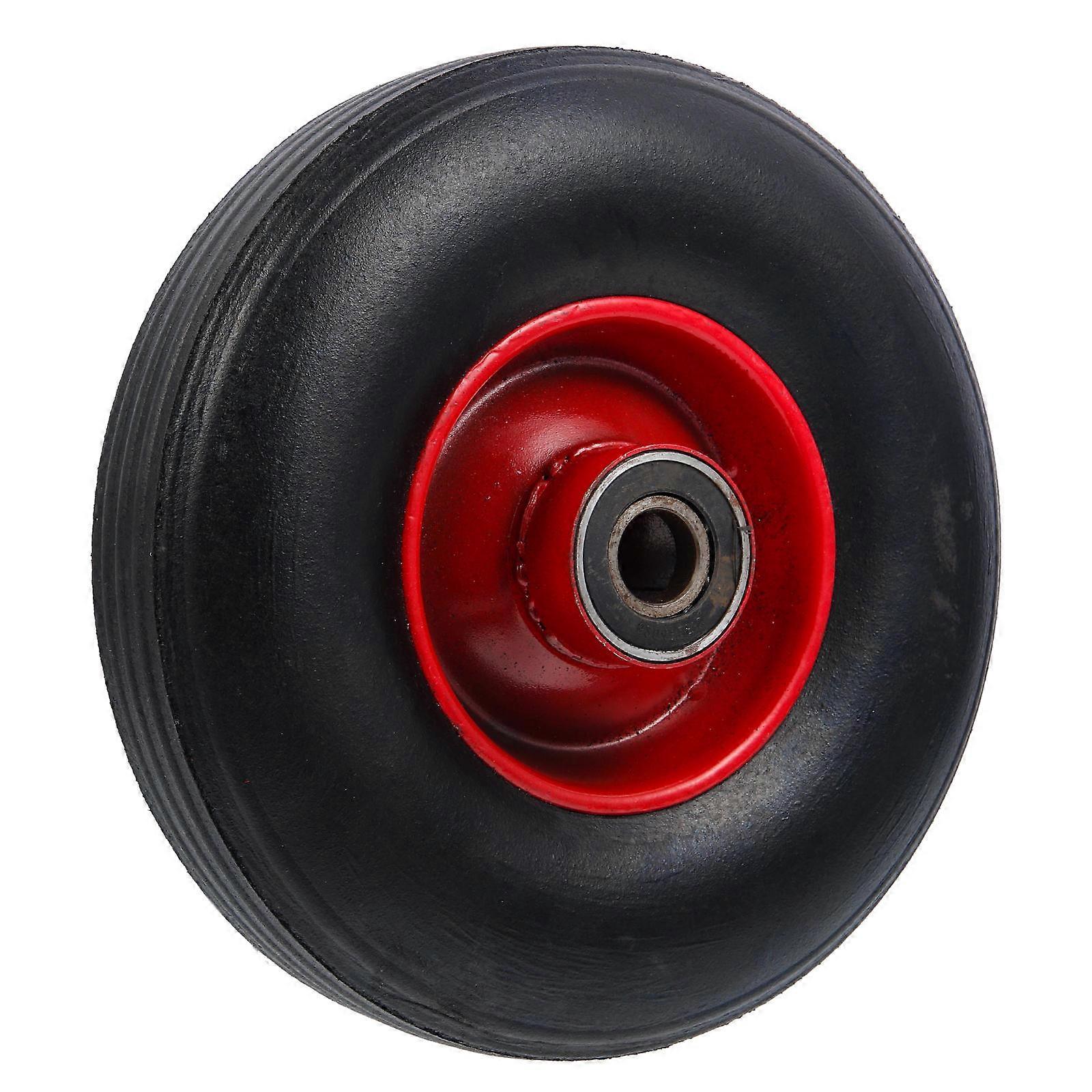 Garden Cart Tire Puncture Proof No Inflation Needed Shock Absorbing Flexible Rotation For Hand Truck 23X6cm 1Pcs