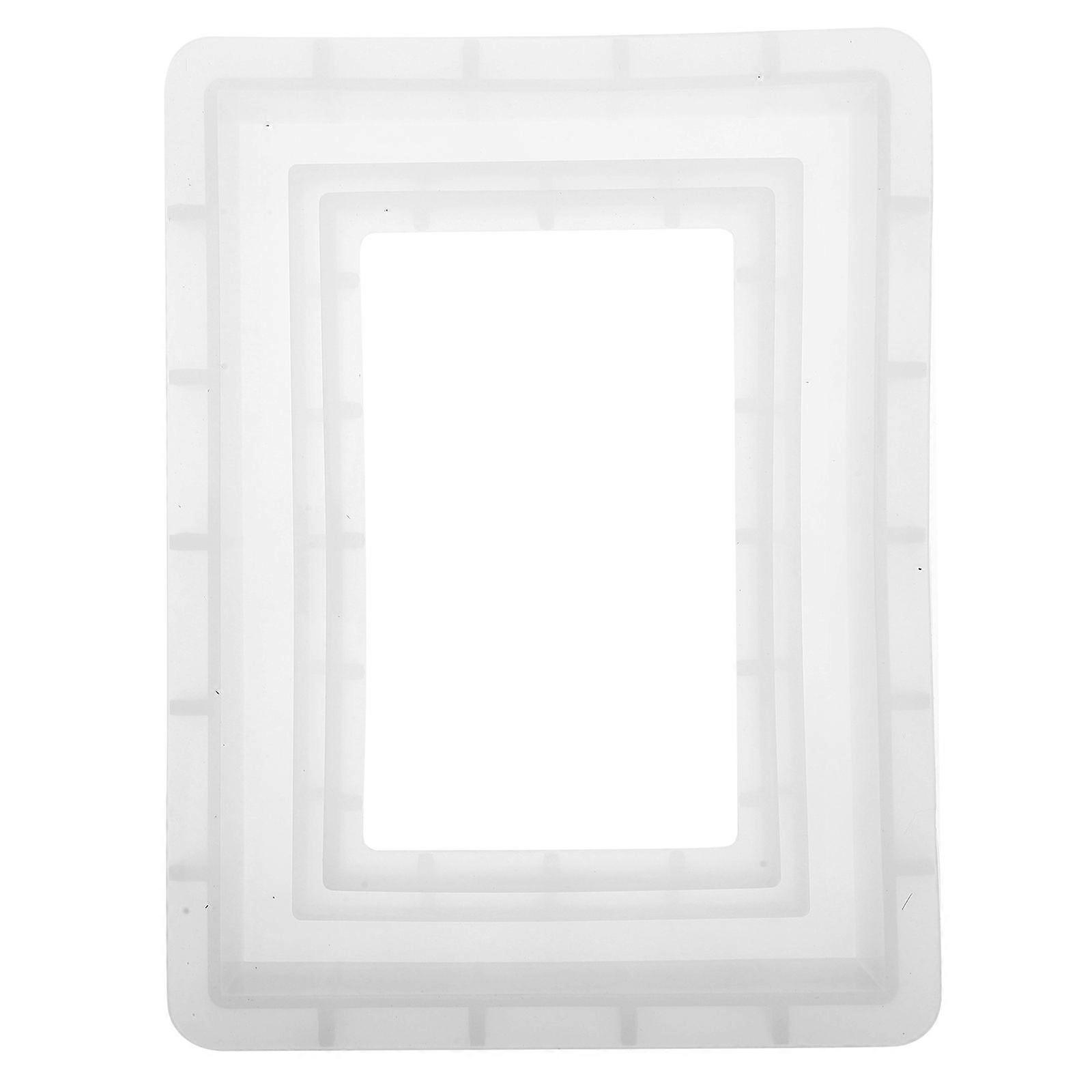 Photo Frame Epoxy Mold Rectangular Picture Frame Casting Mold for Crafts