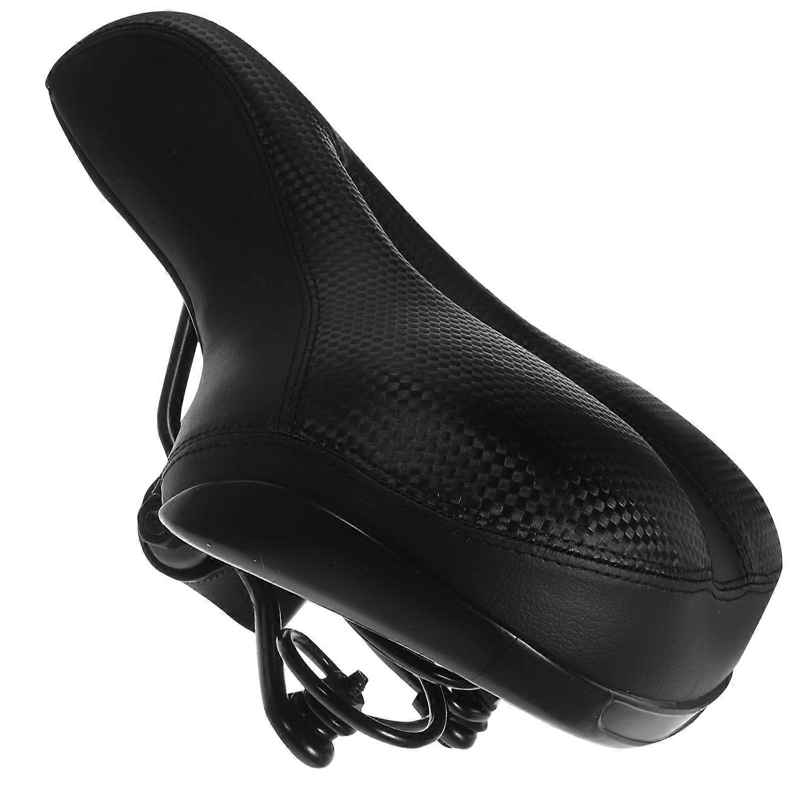 Padded Bike Saddle Durable Use Breathable Riding Seat Cushion for Mountain Bikers Curved Design 1Pack