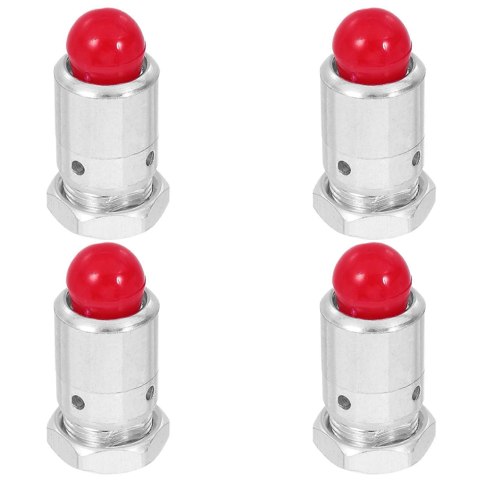 Valves For Pressure Cooker Universal Style Safety Valve Silver Color Steel Material Pressure Control 4Pcs