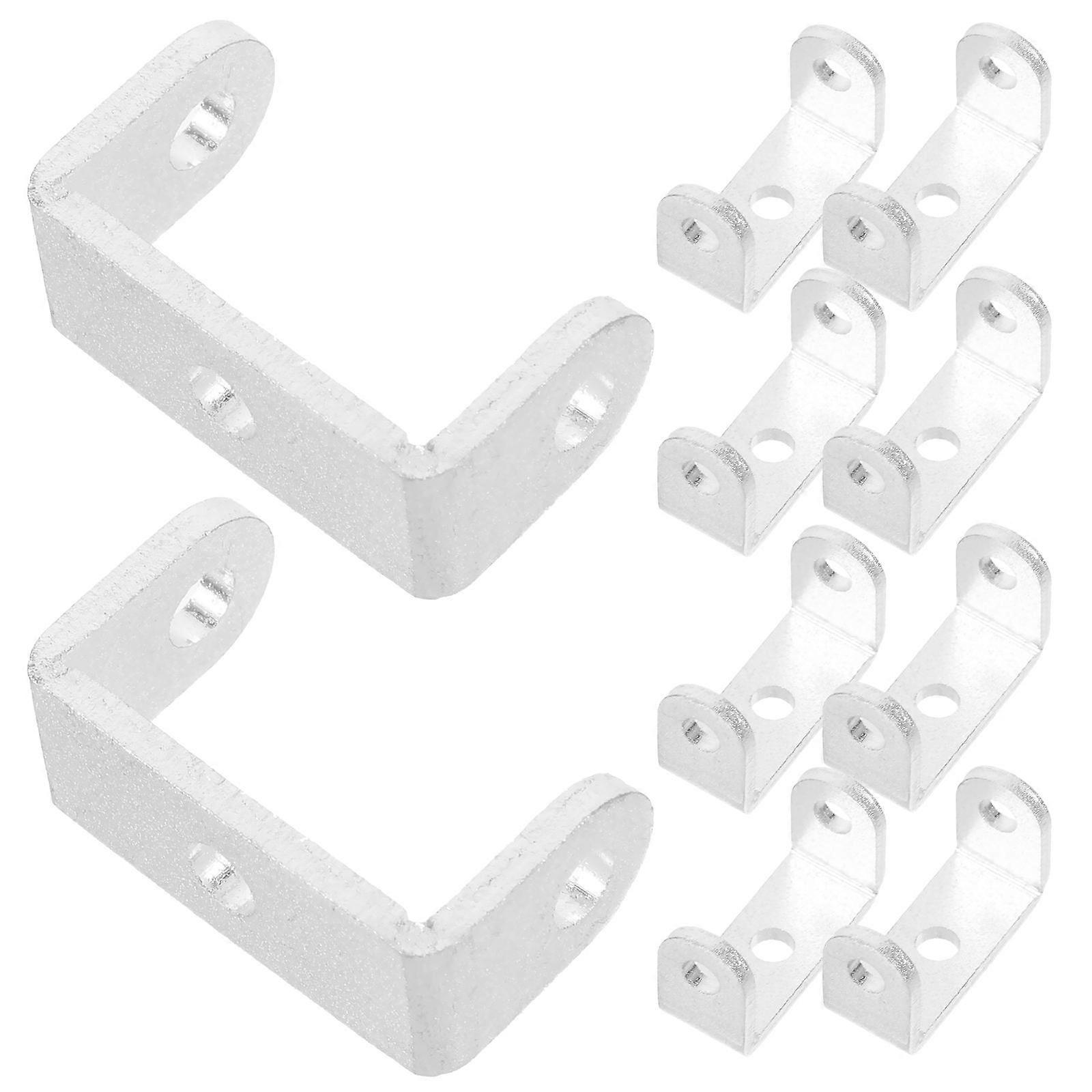 U Shaped Brackets 10pcs for Door Security Barricade Lightweight Design for Mechanical Industrial Applications Flexible Assembly