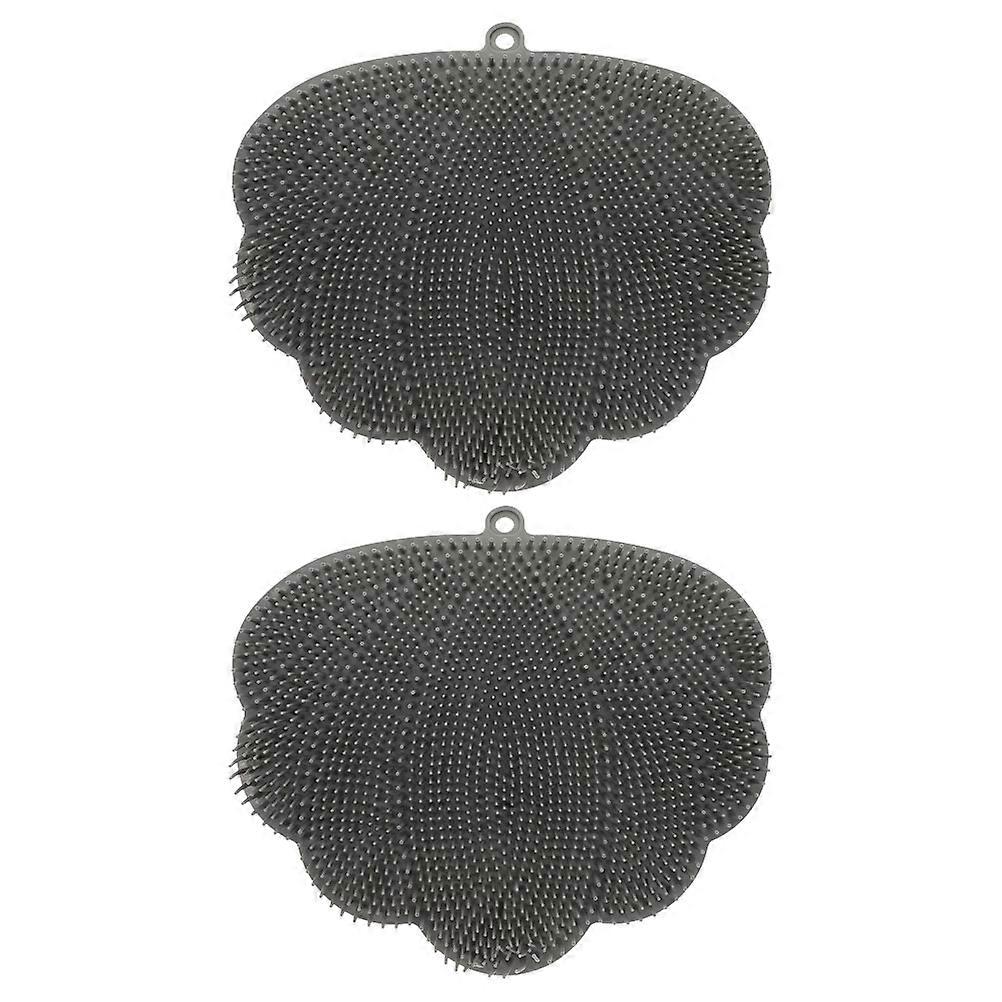 Body Scrubber Exfoliator Shower Back Washer Anti Slip Tpe Rectangular Design Bath Accessories For Home Users 30 00X25 50X3 00CM 2Set