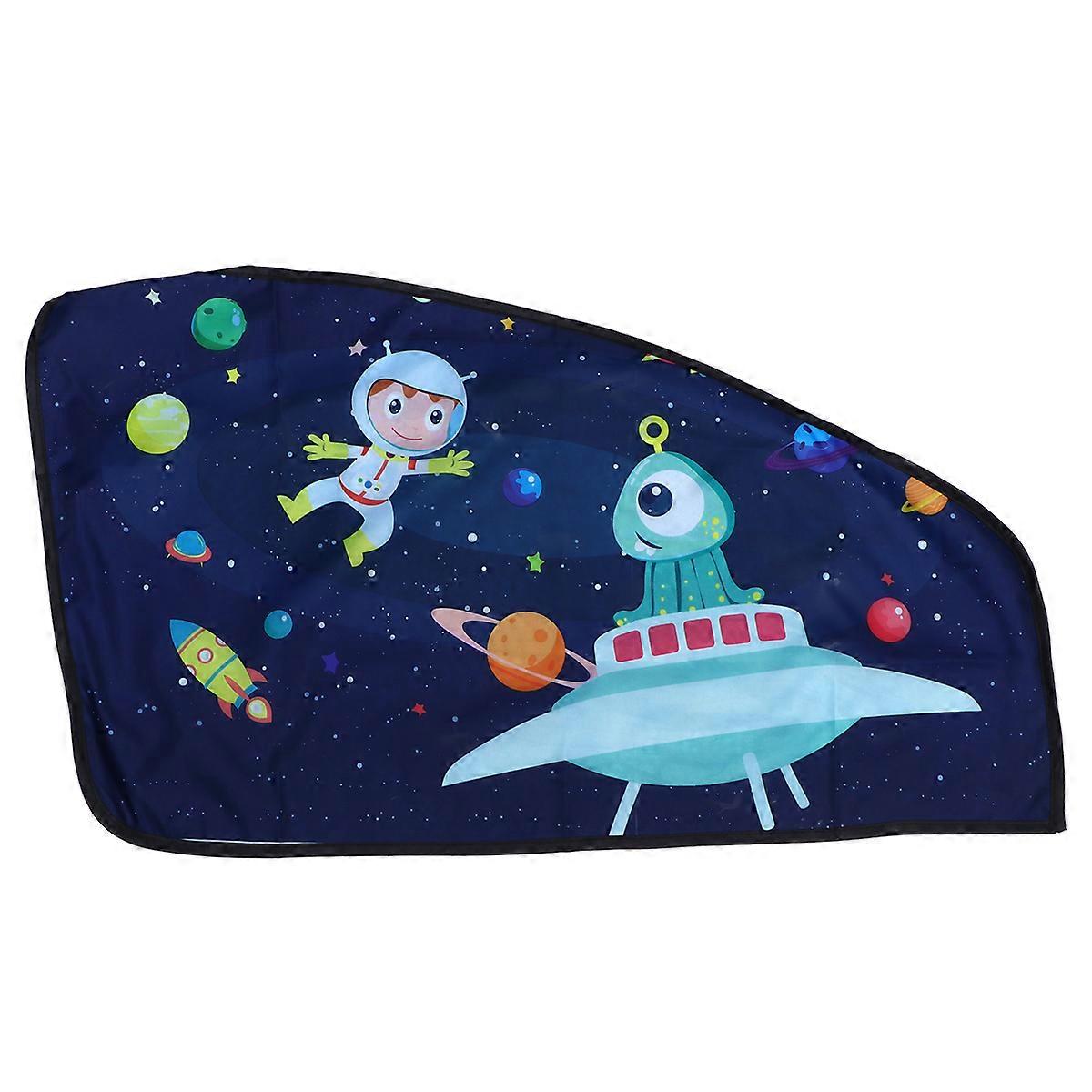 Cartoon Car Curtains Sunshade for Car Side Window Summer Driving Sun Blocking Curtains Polyester 80x50cm 1Pack