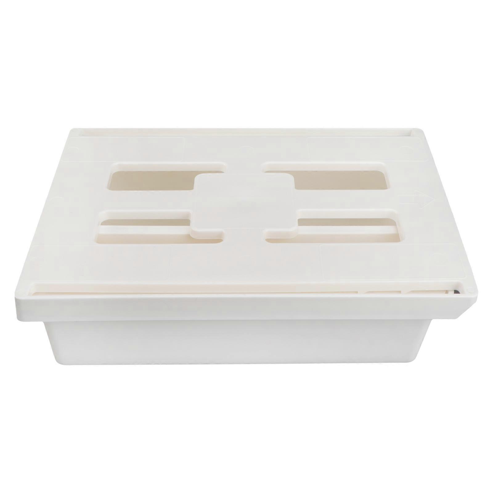 Boîte de rangement cachée pour fond de bureau, organisateur de rangement, 1 pièce, blanche