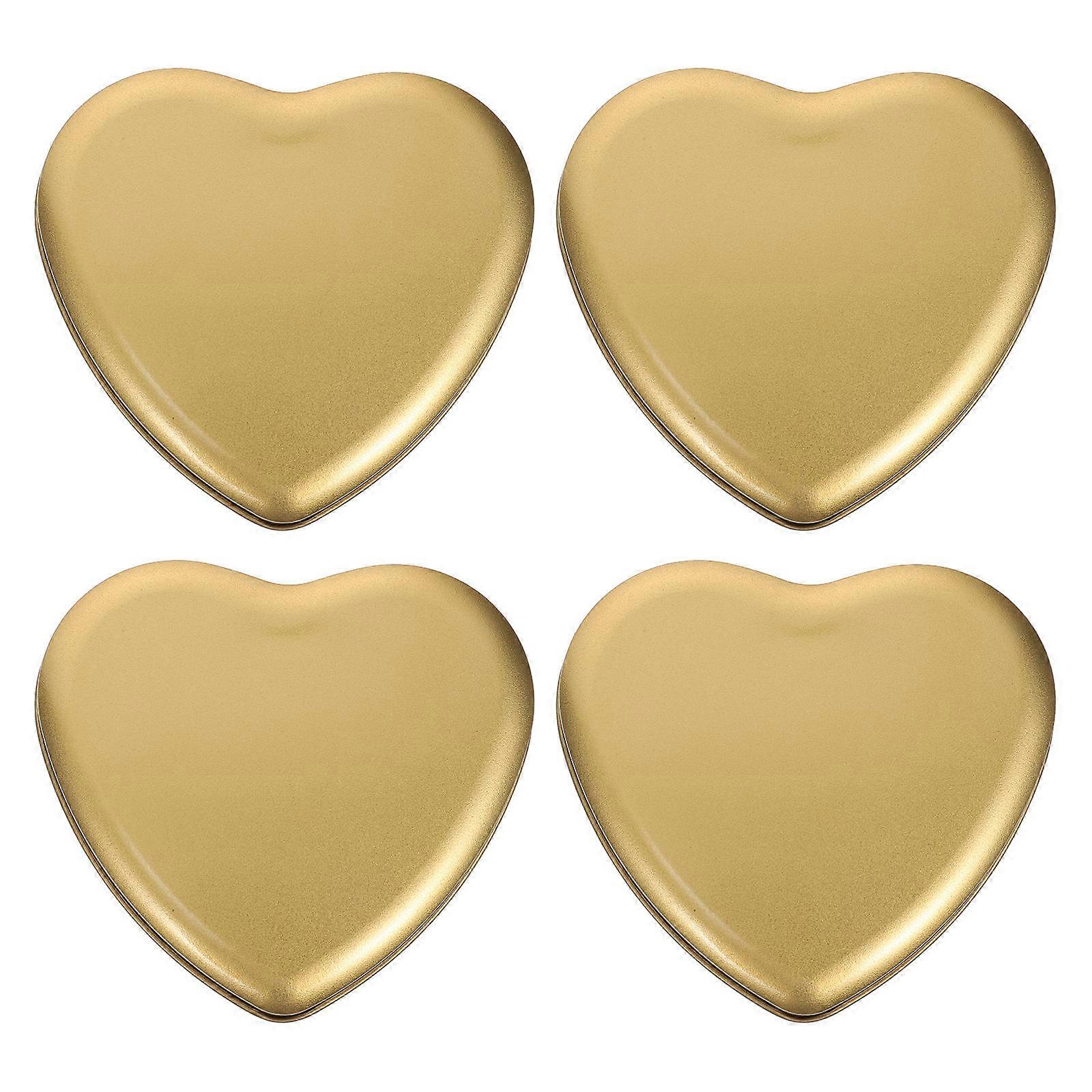 Heart Shaped Candy Wrapping Boxes   Durable Tinplate Storage Holders for Chocolates, Snacks, and Creative Presents for Parties and Special Occasions