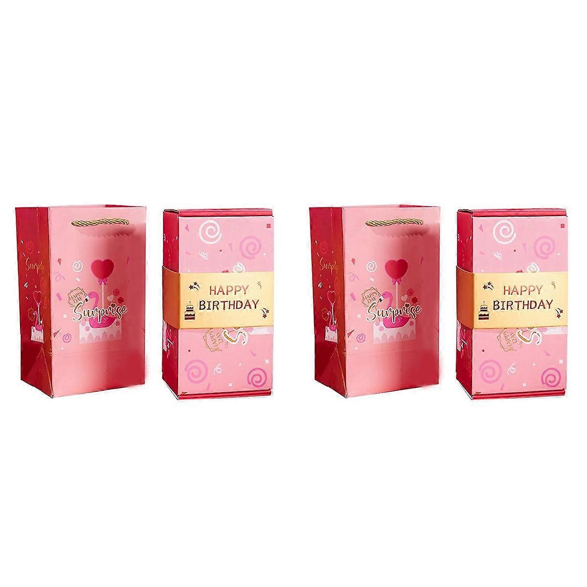 Exploding Gift Box Money Up Surprise Birthday Prank Box, B