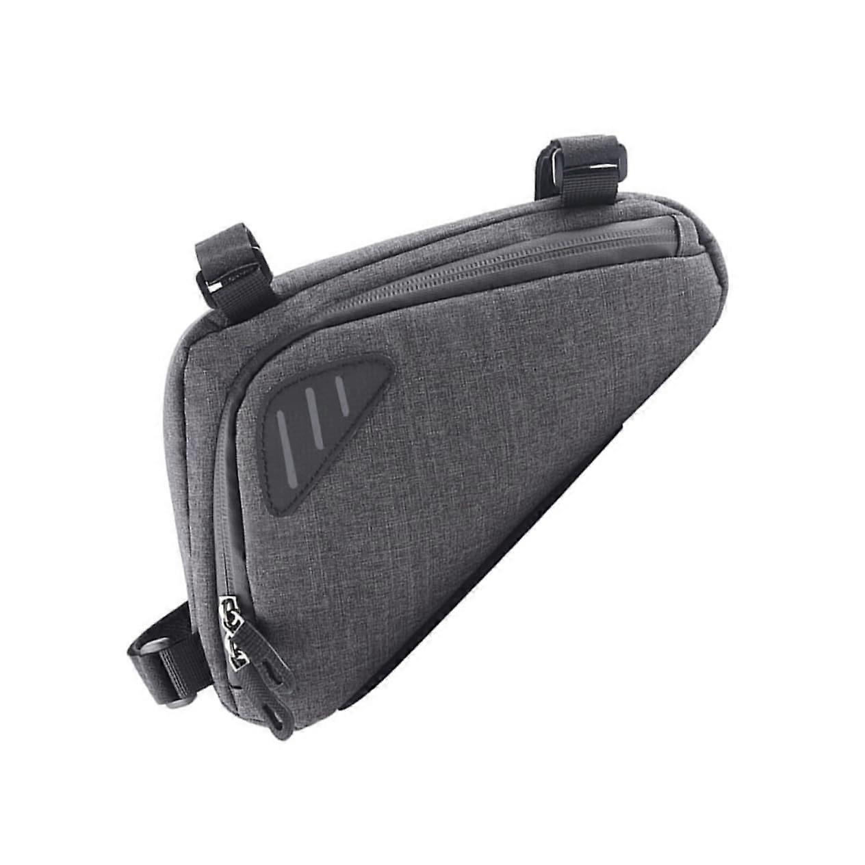 Reflective Bicycle Frame Bag 1 Piece Durable Polyester Large Capacity Tool and Accessories Holder Compatible with Racing Bikes