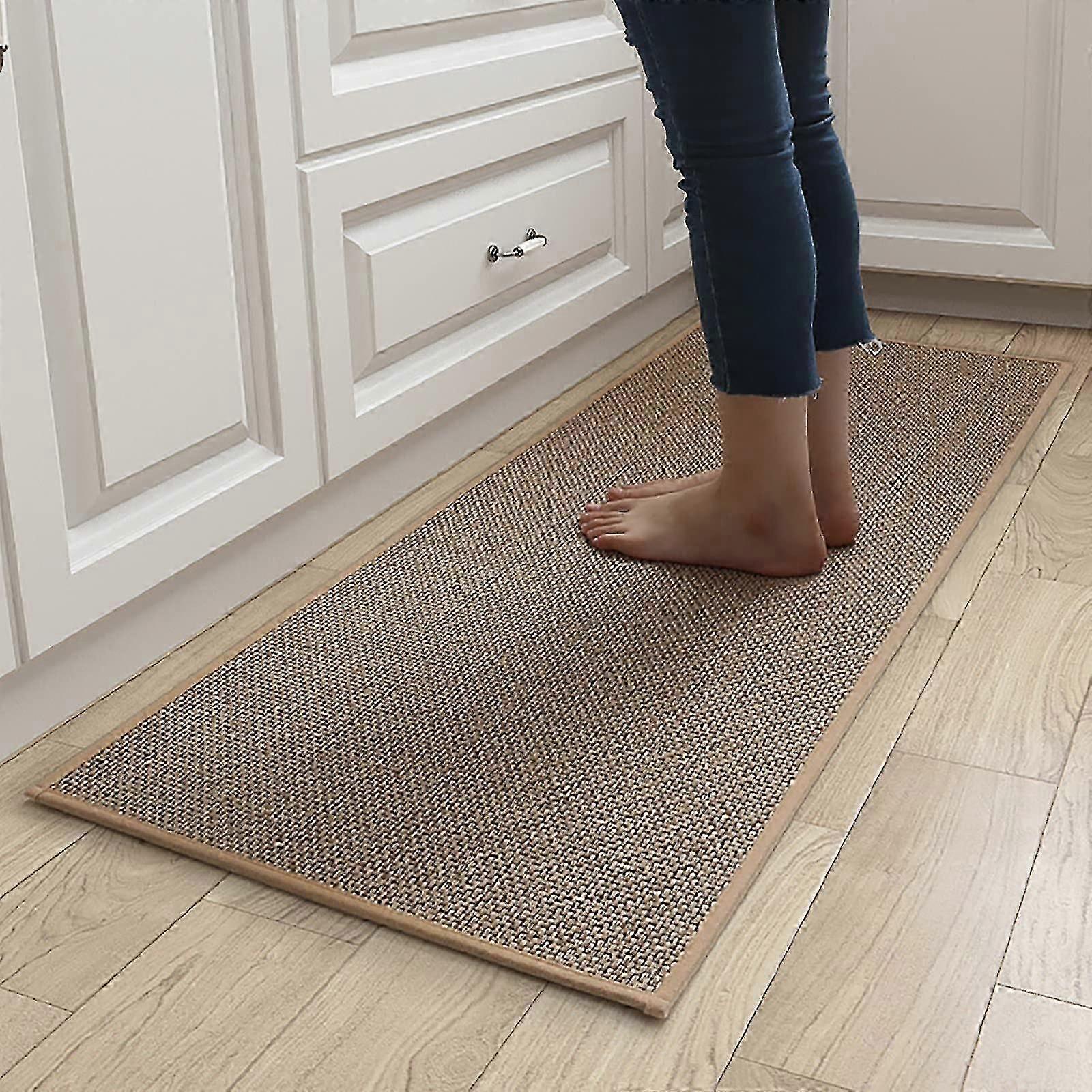 滑り止めキッチンマット 防水キッチンラグ 洗えるフロアマット ホームデコレーション