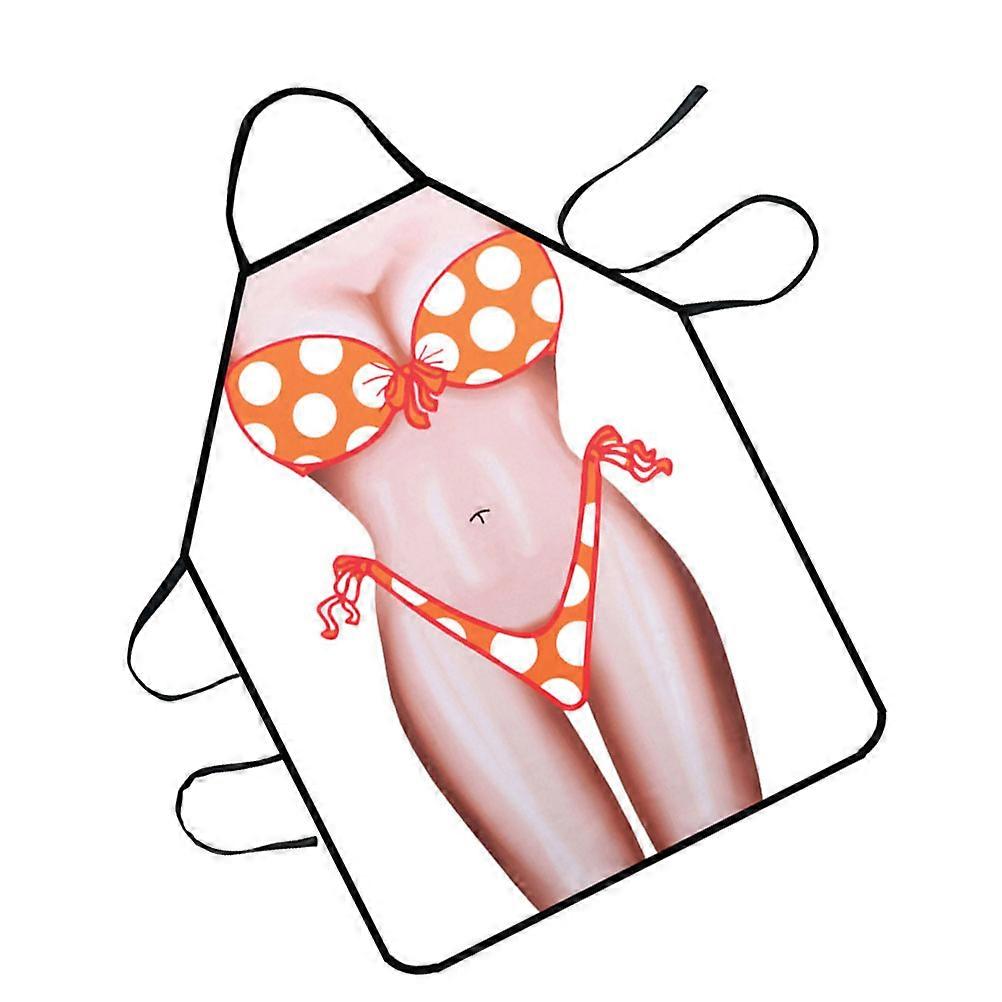 Gardening Bikini Pattern Apron Half Body Sleeveless 59x73cm Multi Protective 1Set