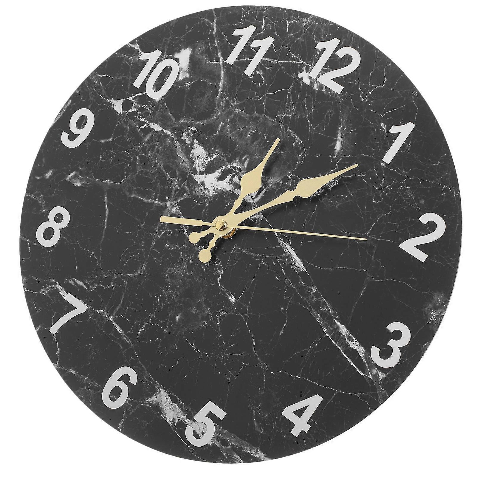 Household Wall Clock Wall Clock for Kitchen Metal Silent 1Set