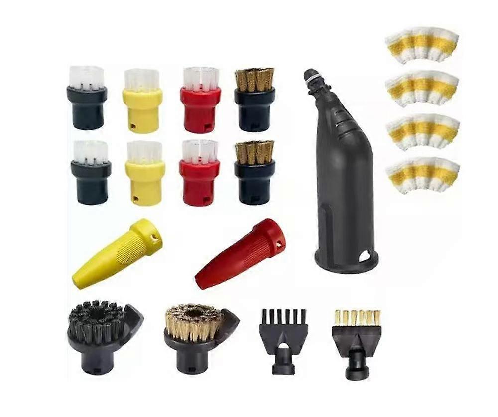 19 Pcs Accessories Set for Karcher Easyfix SC1 SC2 SC3 SC4 SC5 Steam Cleaner Round Brush Kit Nozzle Mouthpiece Spare Parts