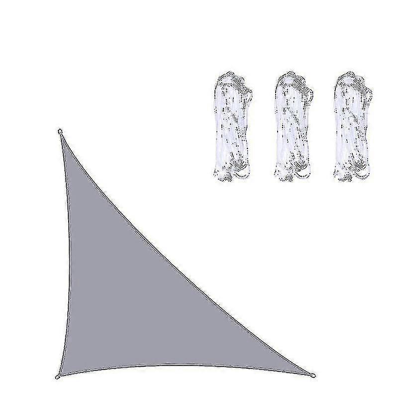 3x3x4.3mガーデンパティオプールキャンプグレーの防水トライアングルサンシェードセイル