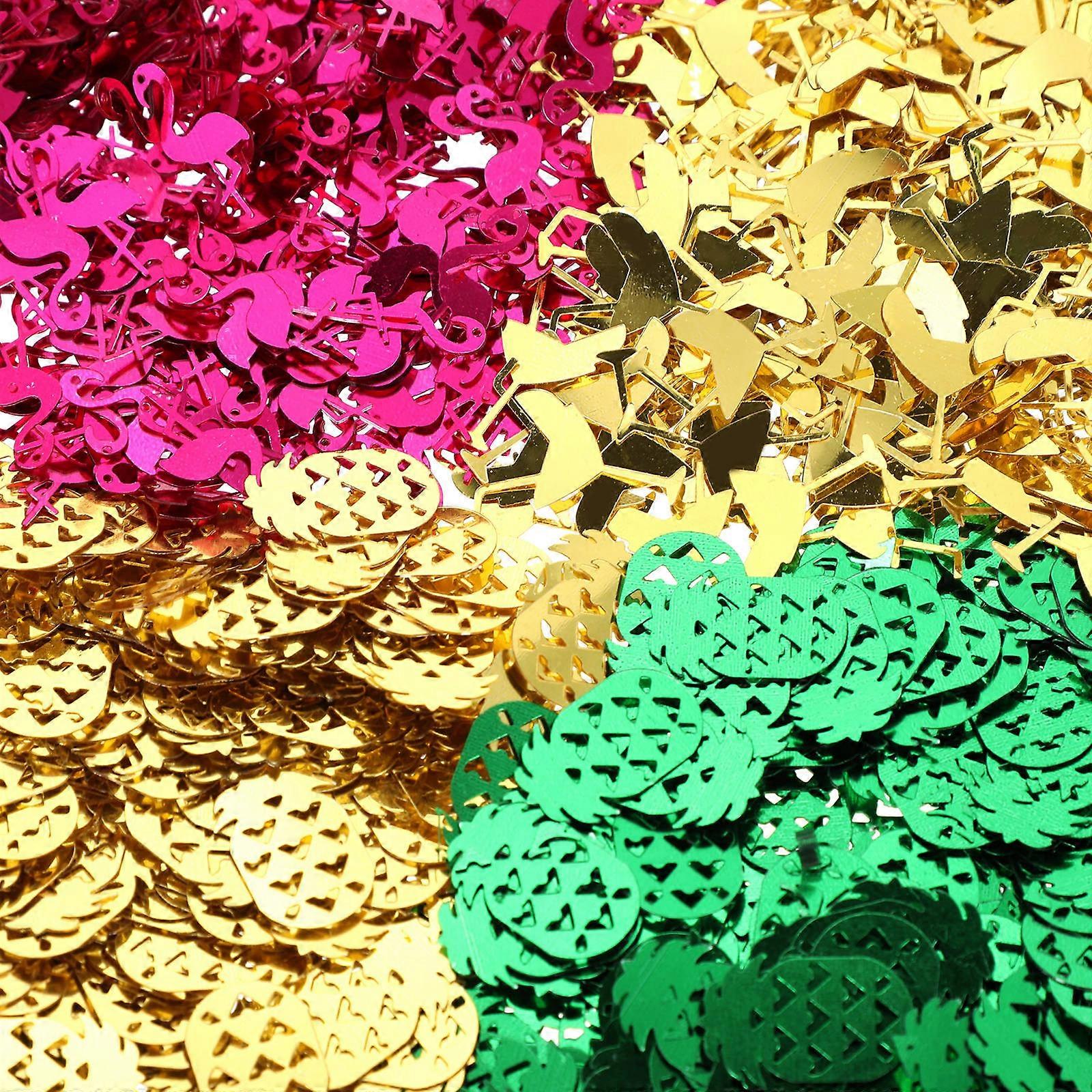 Table Scatters Decoration Yellow Confetti For Decor Summer Hawaiian Party Atmosphere 1 Bag