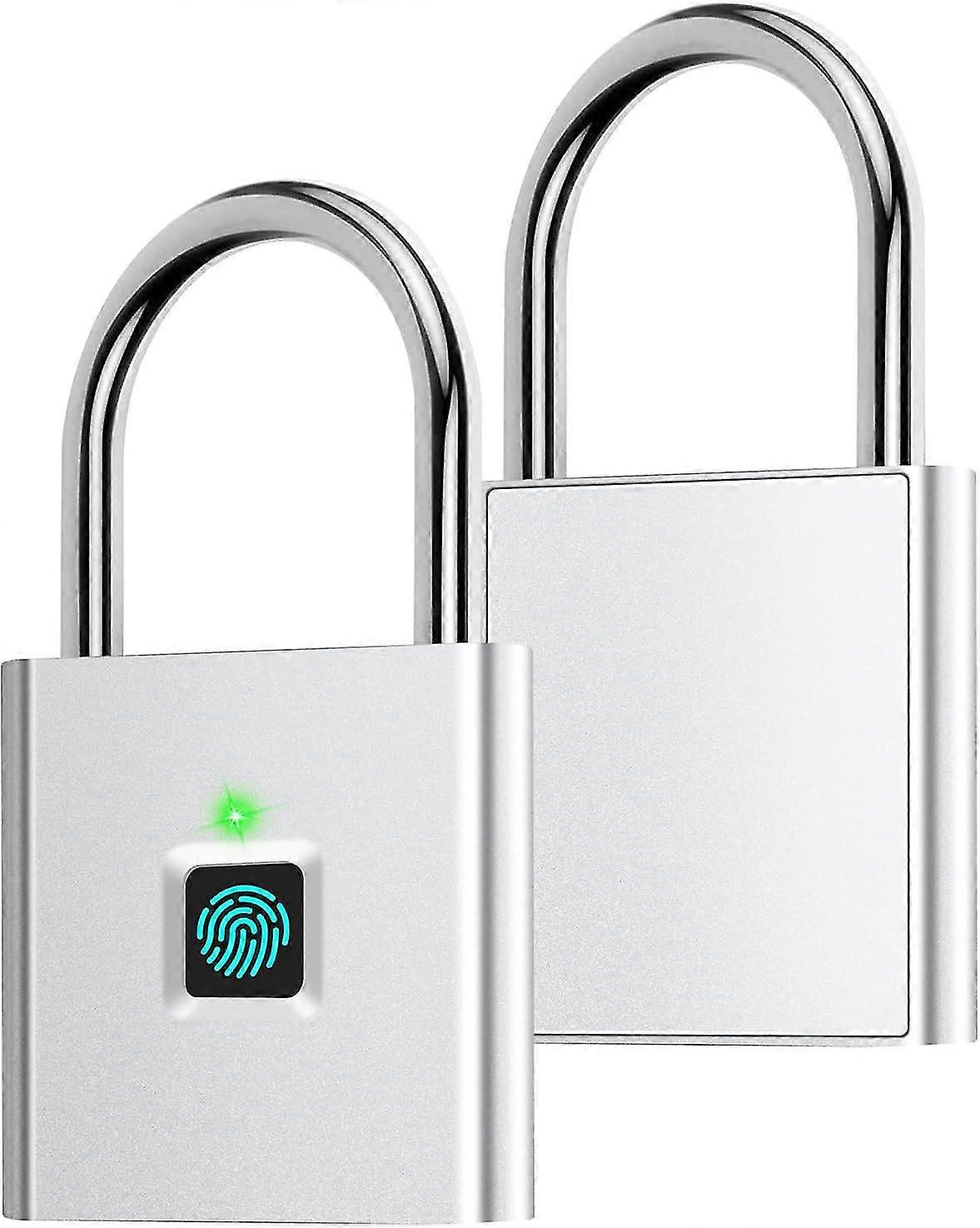 Smart fingerprint lock, keyless Bluetooth app lock for backpack, bike, locker.