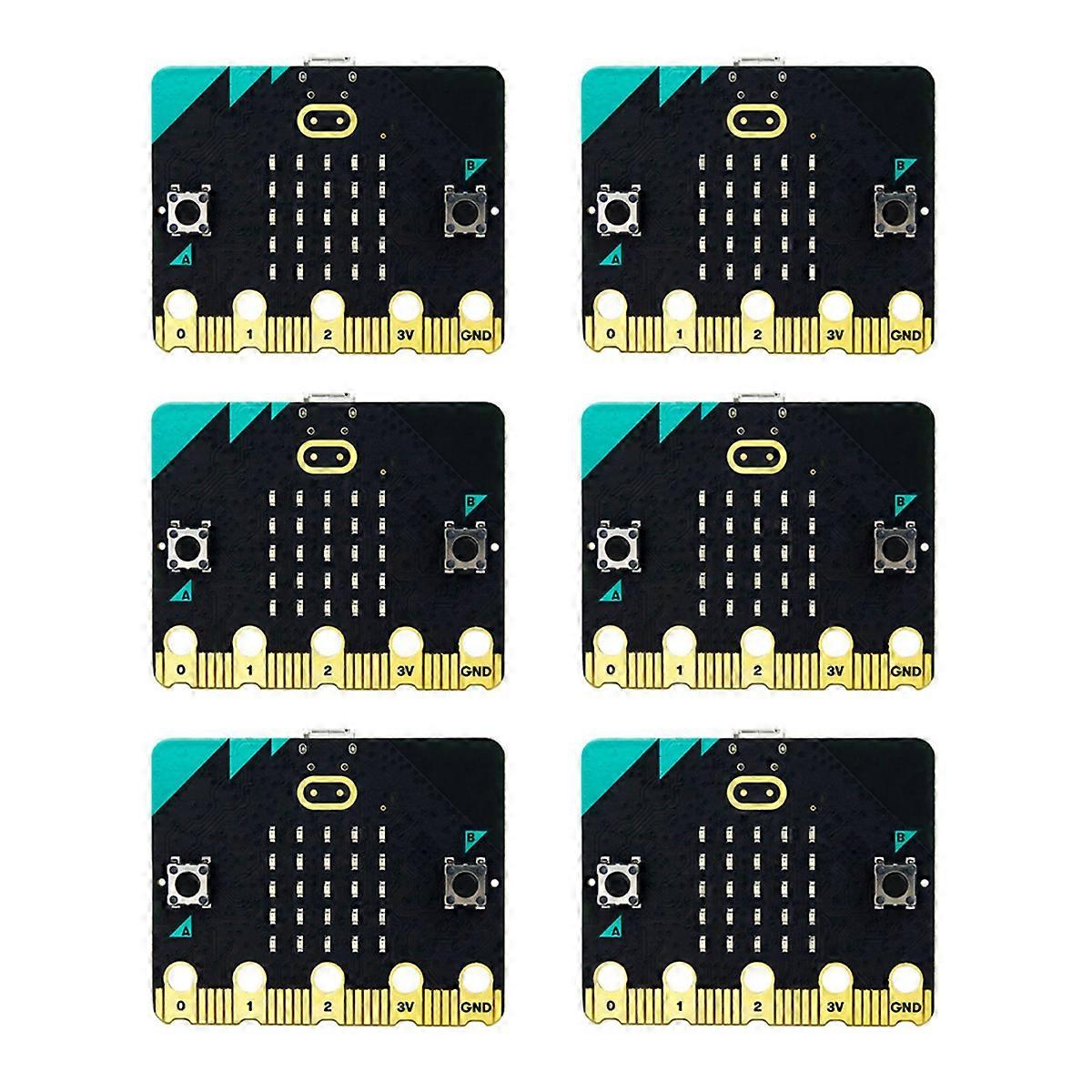 6X Microbit V2.0 -emolevy Johdatus graafiseen ohjelmointiin Pythonissa Primarylle ja Secolle