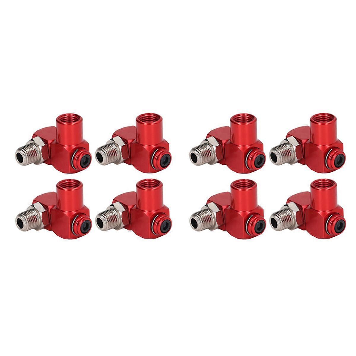 8Pc 360 Degree Swivel Air Hose Connector 1/4In NPT Industrial Air Fittings Pneumatic Tool Adapter Ai