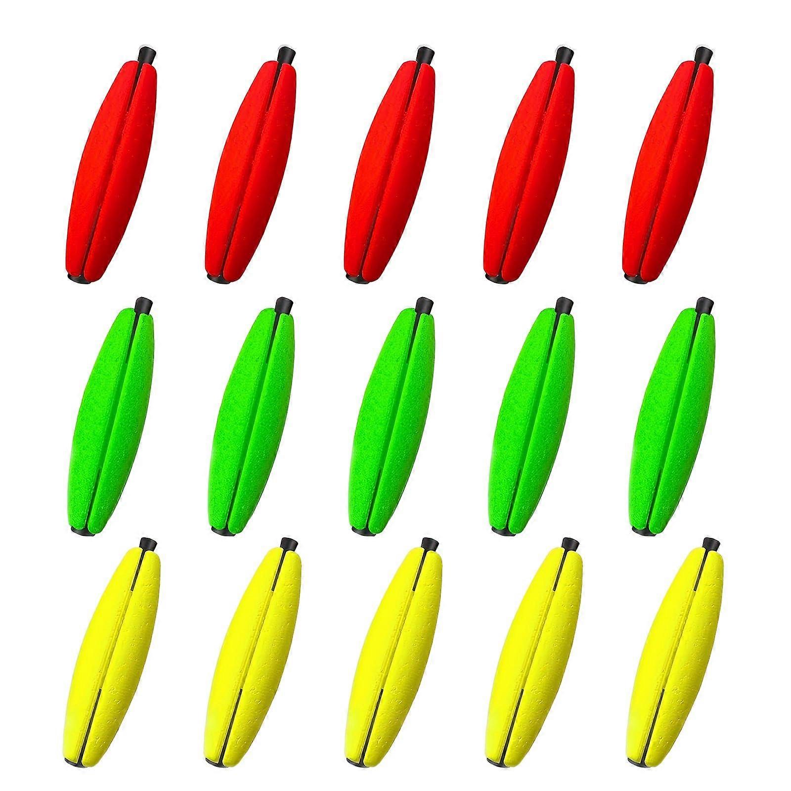 15 pieces Peg Float 1.5/2/2.5/7.6 cm fishing foam bobber fishing cork bobber for saltwater bobbers float Ref: 3792