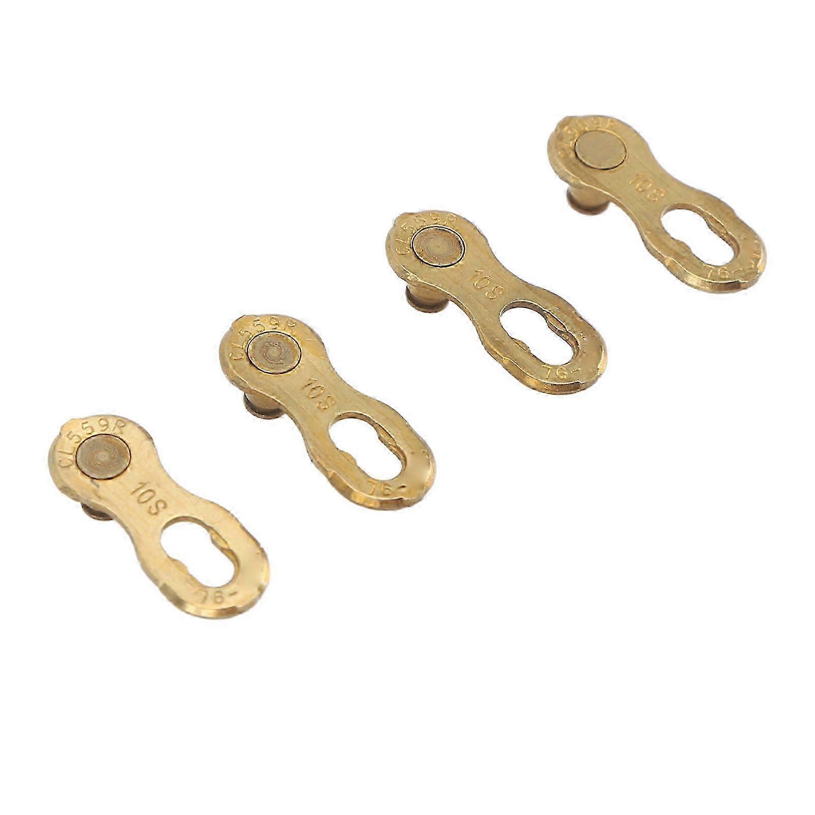 Reusable Quick Link Connector for 10 Speed Bicycle Chain, 2 Pairs Replacement for Mountain and Road Bikes