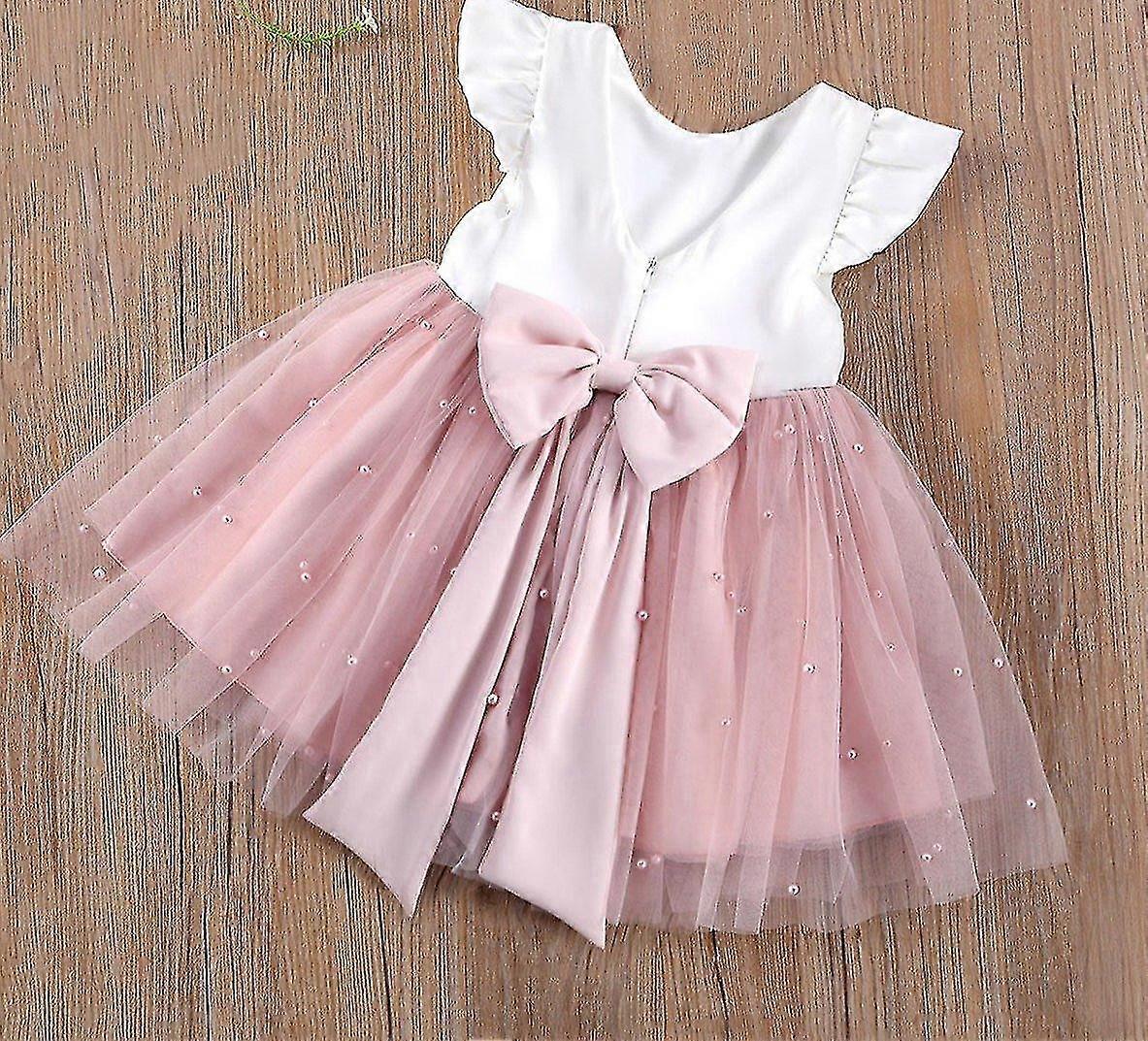 幼児チュチュドレス、子供のためのパールチュールパーティー服