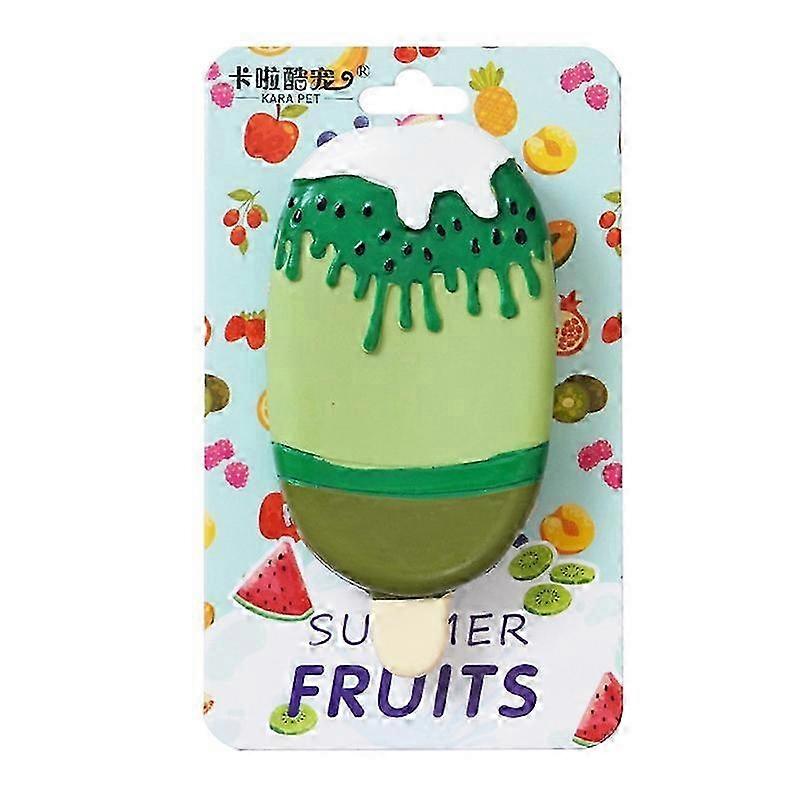 Fruit Ice Cream Shape Dog Tooth Cleaning Chewing Toy with Squeaker Sound
