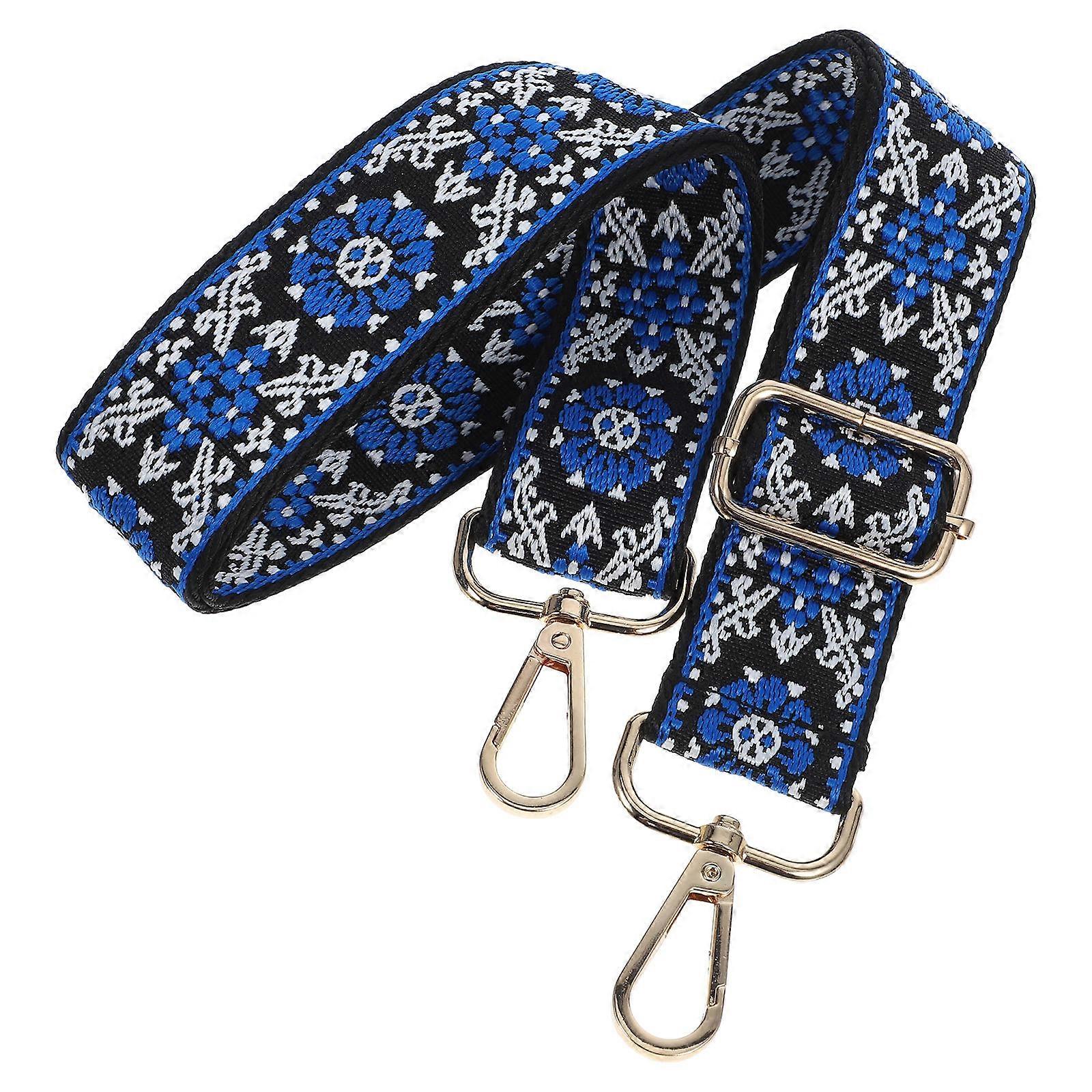 Adjustable Floral Embroidered Crossbody Strap for Handbags – Durable, Easy to Replace Accessory for DIY Bag Style Refresh