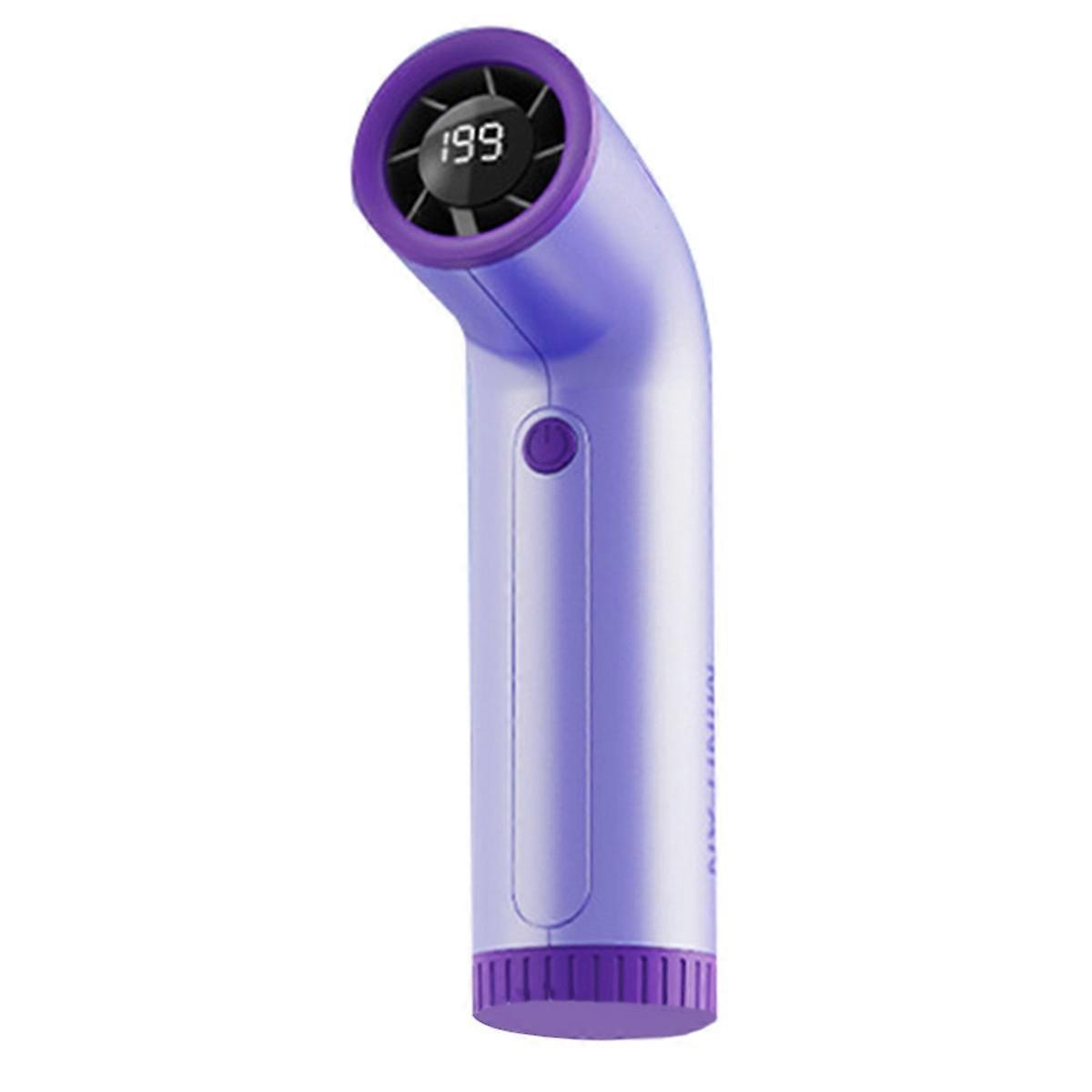 Portable Fan 4000mah Rechargeable Strong Wind 199 Gear Speed Electric Digital Display Adjustable Turbo for Sport A