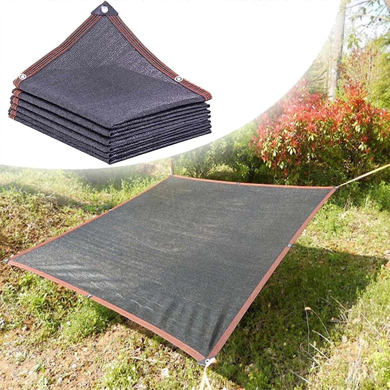Shade net for greenhouses with grommets, black shade net, 80% shade fabric for sun protection, UVresistant, greenhouse coverings for plants, flowers.