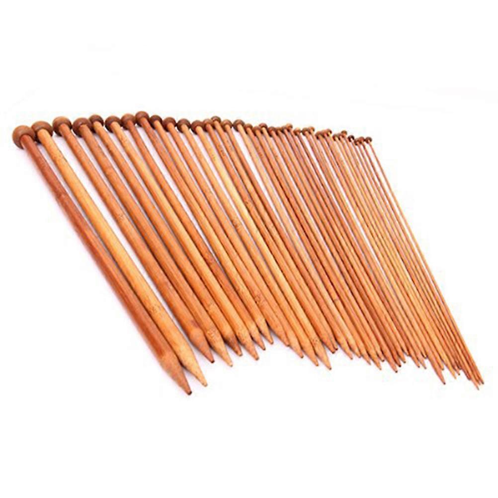 Knitting Crochet Needle Smooth Finish Carbonized Bamboo Knitters 2.0mm to 10mm 36Pcs