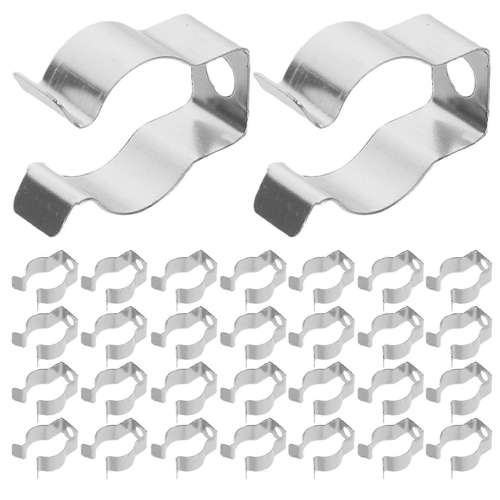 LED Light Tube Mounting Clips Manganese Holders for Secure Lamp Tube Fixing Brackets for Ceiling, Wall & Workstation Use