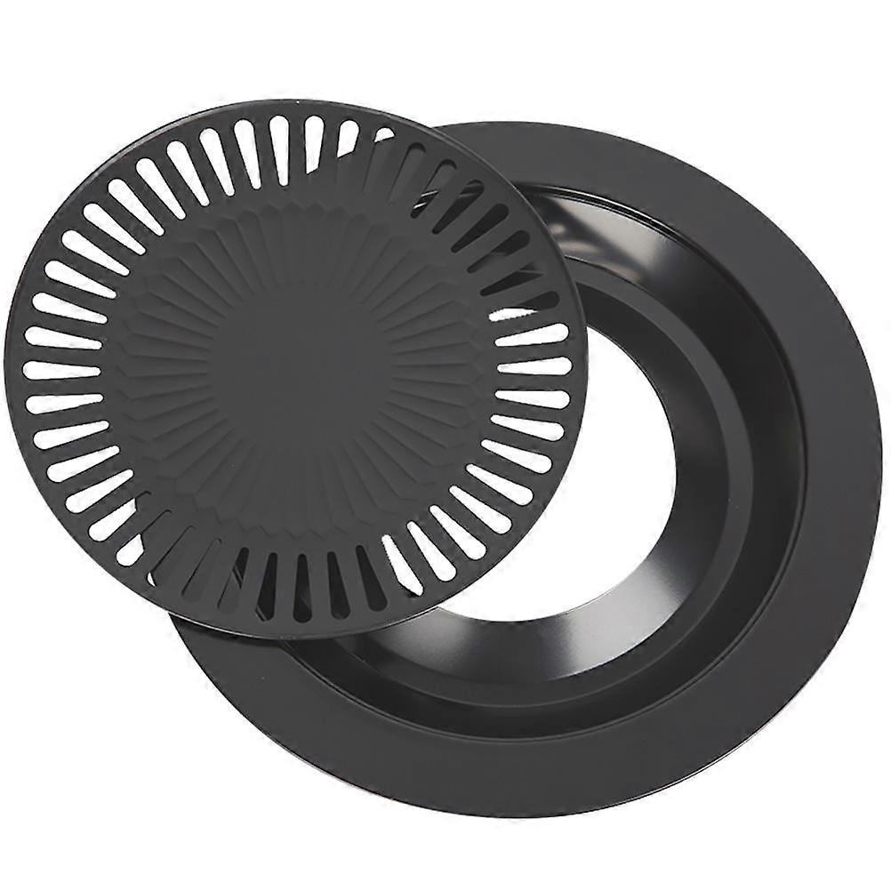 Non Stick Grilled Meat Pan For Healthy Cooking High Temperature Resistance Iron 12 6X12 6X1 2In 1Pc