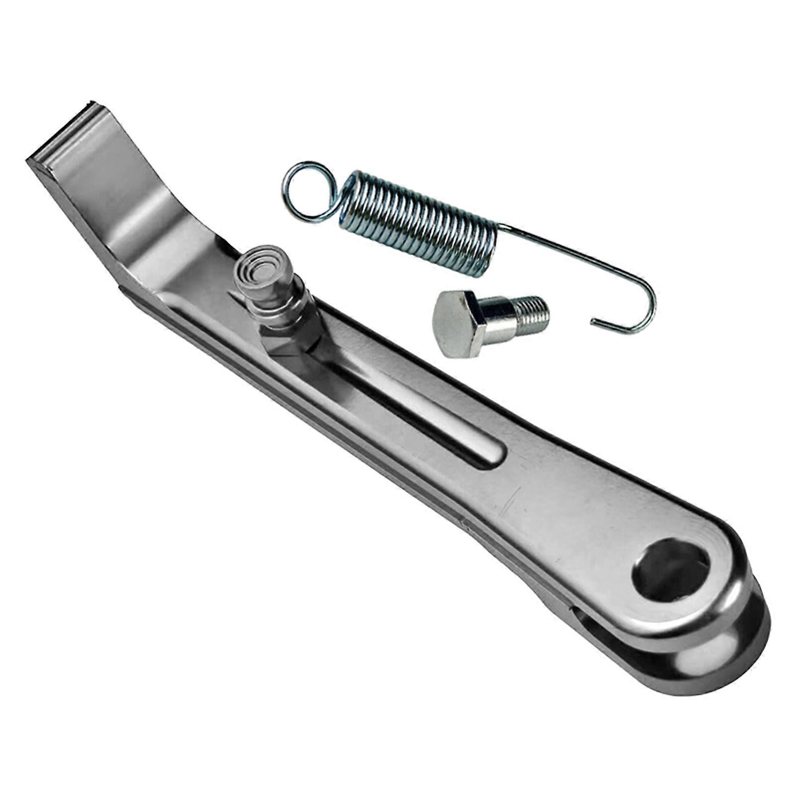 Quick Install Alloy Motorcycle Kickstand Nonslip Base For Dirt Pit Bikes 125cc 150cc 200cc Models Silver