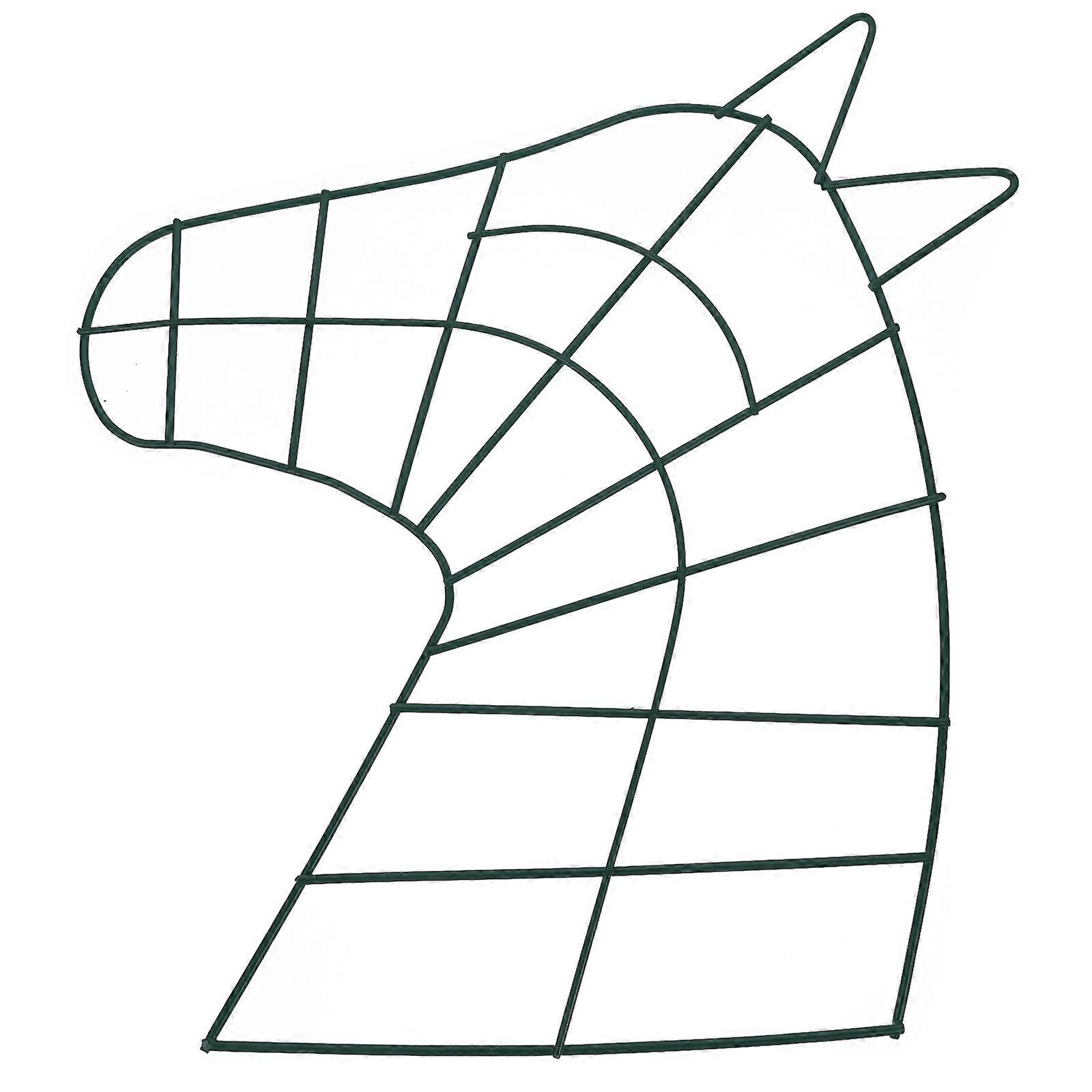 Iron Wreath Frame Green Wire Wreath Frame for Imagination Sparking Decor Use