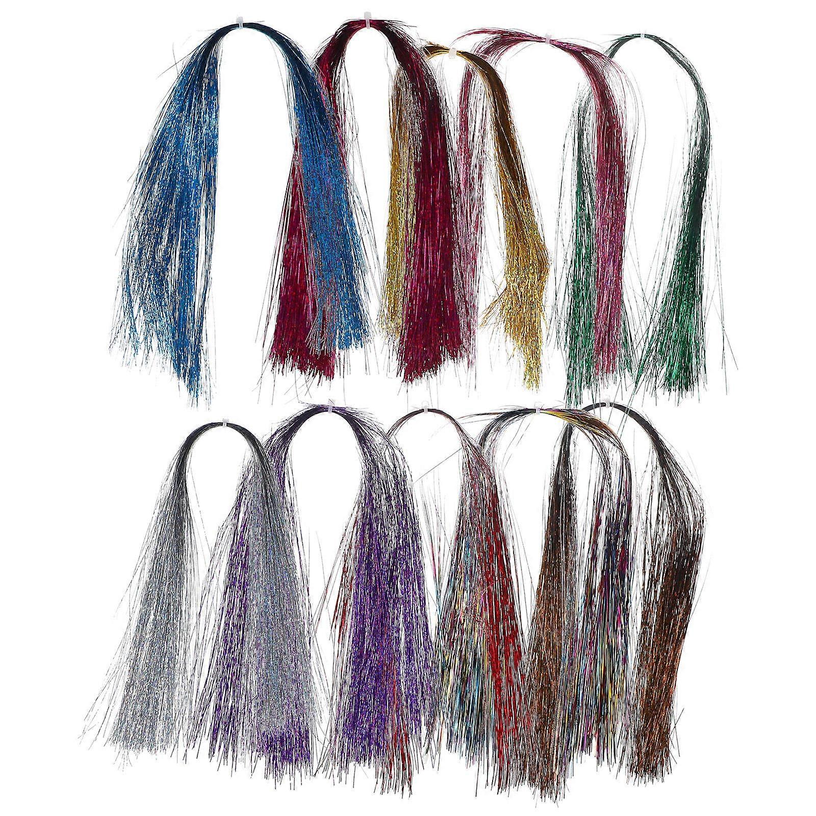 Transparent Fishing Thread Fly Tying Equipment Assorted Color 29.00X0.10X0.10cm Durability Fishermen 10Pcs