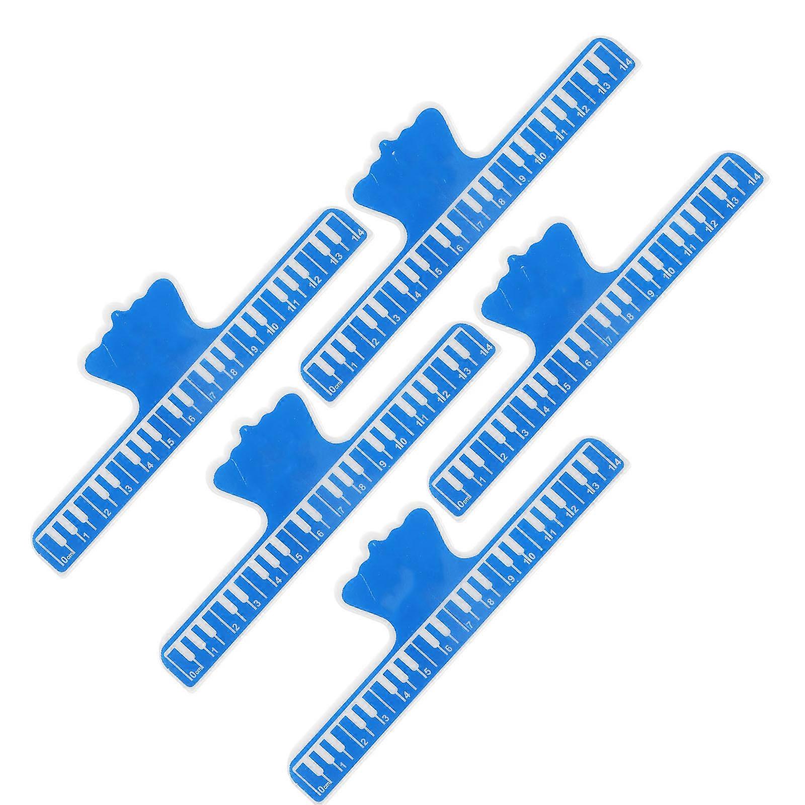 Page Holder Clips Music Practice Blue Color 15x4.7x2.3cm 5Pcs