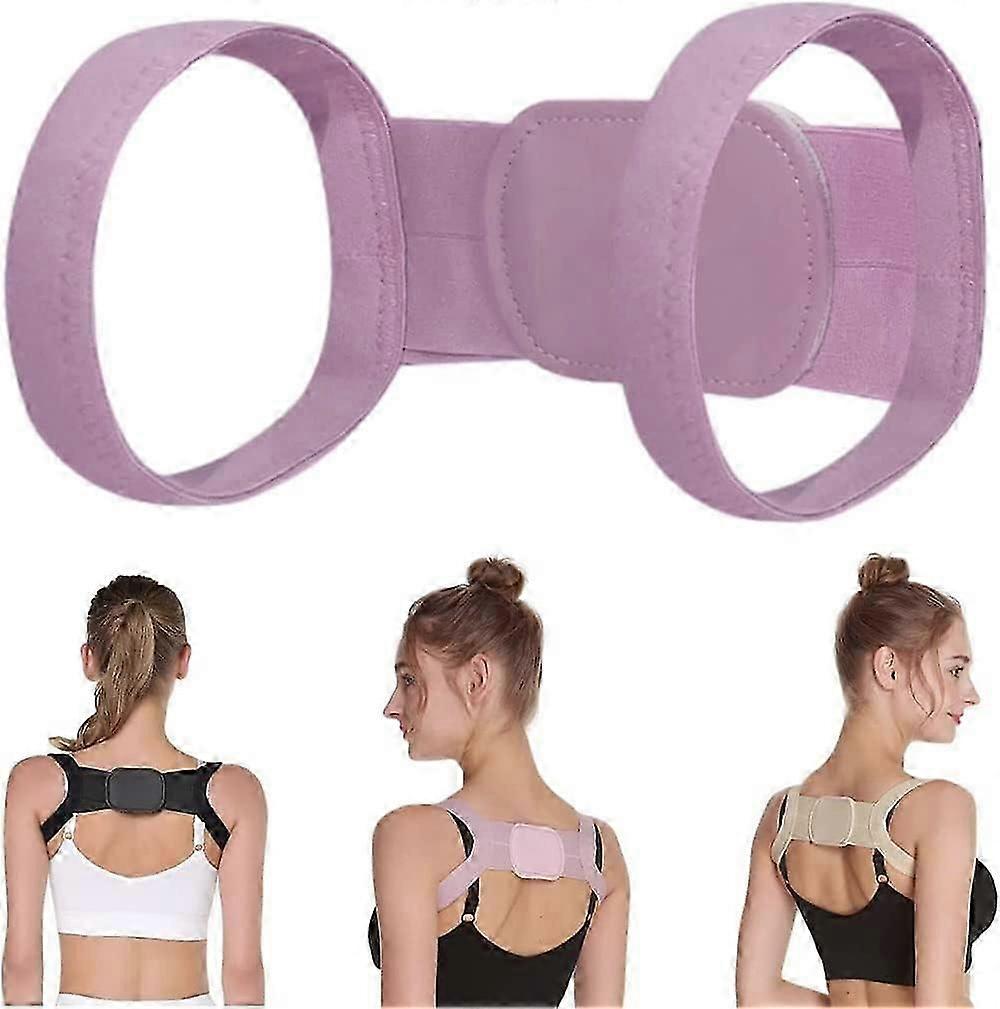 2 יחידות מתקן צוואר וכתפיים Posture Pro Fix לילדים ולמבוגרים, חגורת מיישר גב מתכווננת לתיקון גיבן