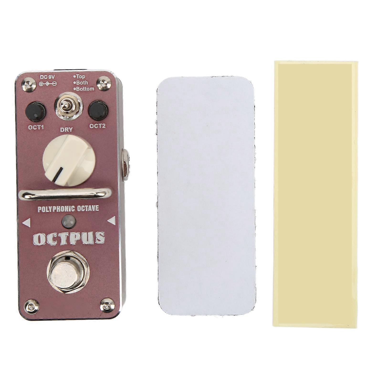 Guitar Effect Pedal OCTPUS Polyphonic Octave True Bypass Instrument Accessory for Bass