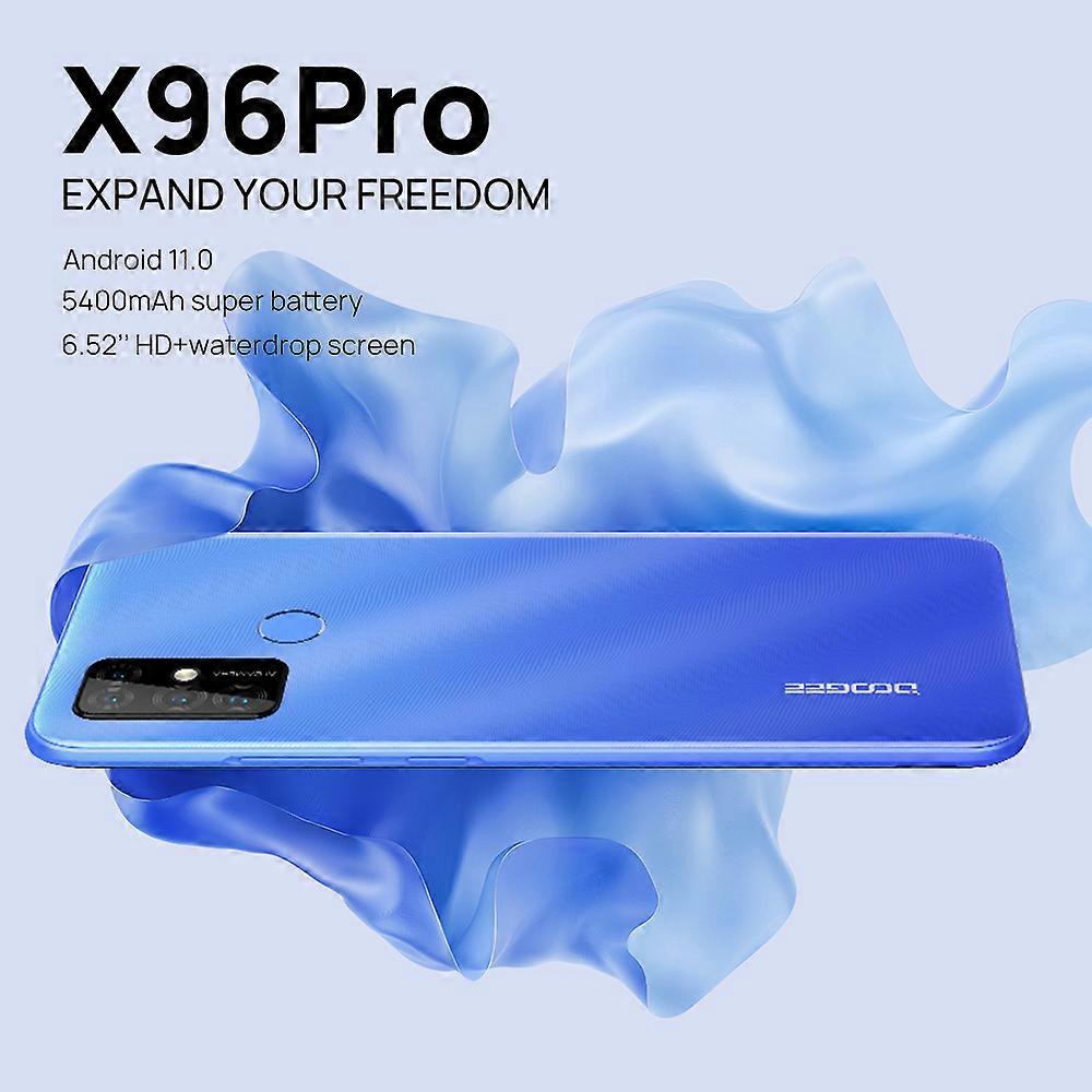 DOOGEE סלולרי X96 Pro 4GB זיכרון RAM + 64GB ROM מתומן ליבות 13MP ארבע מצלמה סמארטפונים אנדרואיד 11 5400mAh גרסה רוסית ירוק
